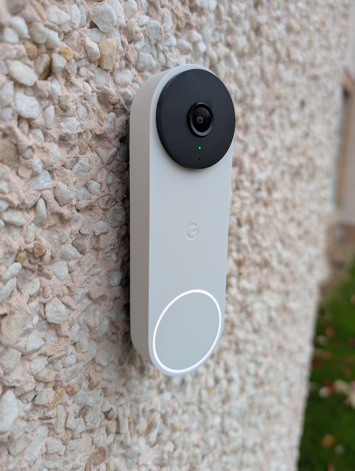 Google Nest Doorbell (Wired, 3rd Gen) - 2K Video, Live View - 2025 - Hazel | Video doorbell, 2K HDR, intelligent alerts, color night vision, 2-way audio, works with Google Home & Gemini customer photo 1