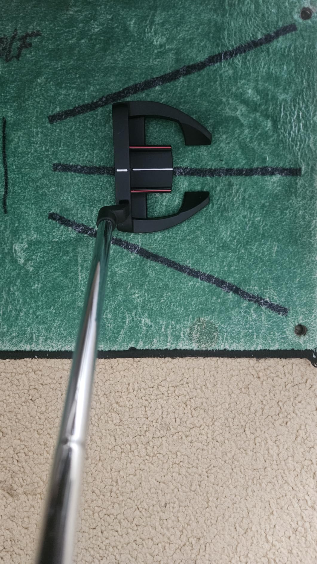 PGM Golf Putter for Men & Women, Anti-Twist Mallet, Right/Left Handed | Ball Pickup Feature, Alignment Aid, Stepped Shaft and Low CG Design for Stable Roll, Smooth Feel and Accurate Putts customer photo 1