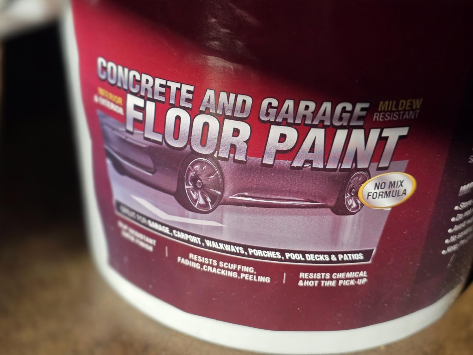 YOA Professional Concrete Garage Floor Paint, (1-Gallon/Smoke Gray), Acrylic Resin Coating, Suitable for Indoor Outdoor Garage, Basement, Factory, Etc. Scratch Resistant, Low VOC, Ready to Use customer photo 2