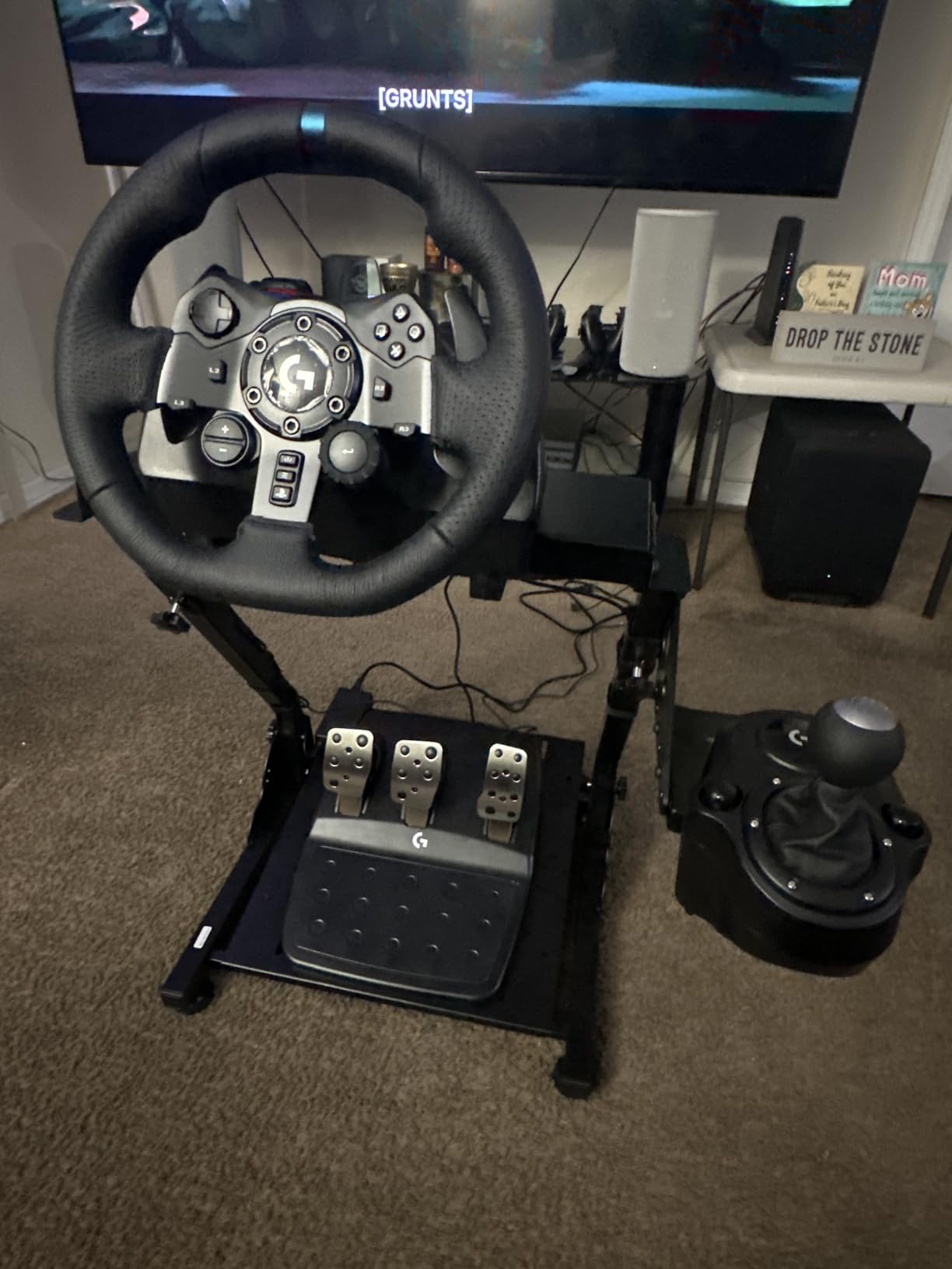 VEVOR Racing Wheel Stand, Adjustable & Foldable Simulator Stand for Logitech G29 G27 G920 G923, Thrustmaster T300RS T300GT T248 TS-PC TSXW Gaming Cockpit,Pedals Simulator NOT Included customer photo 1