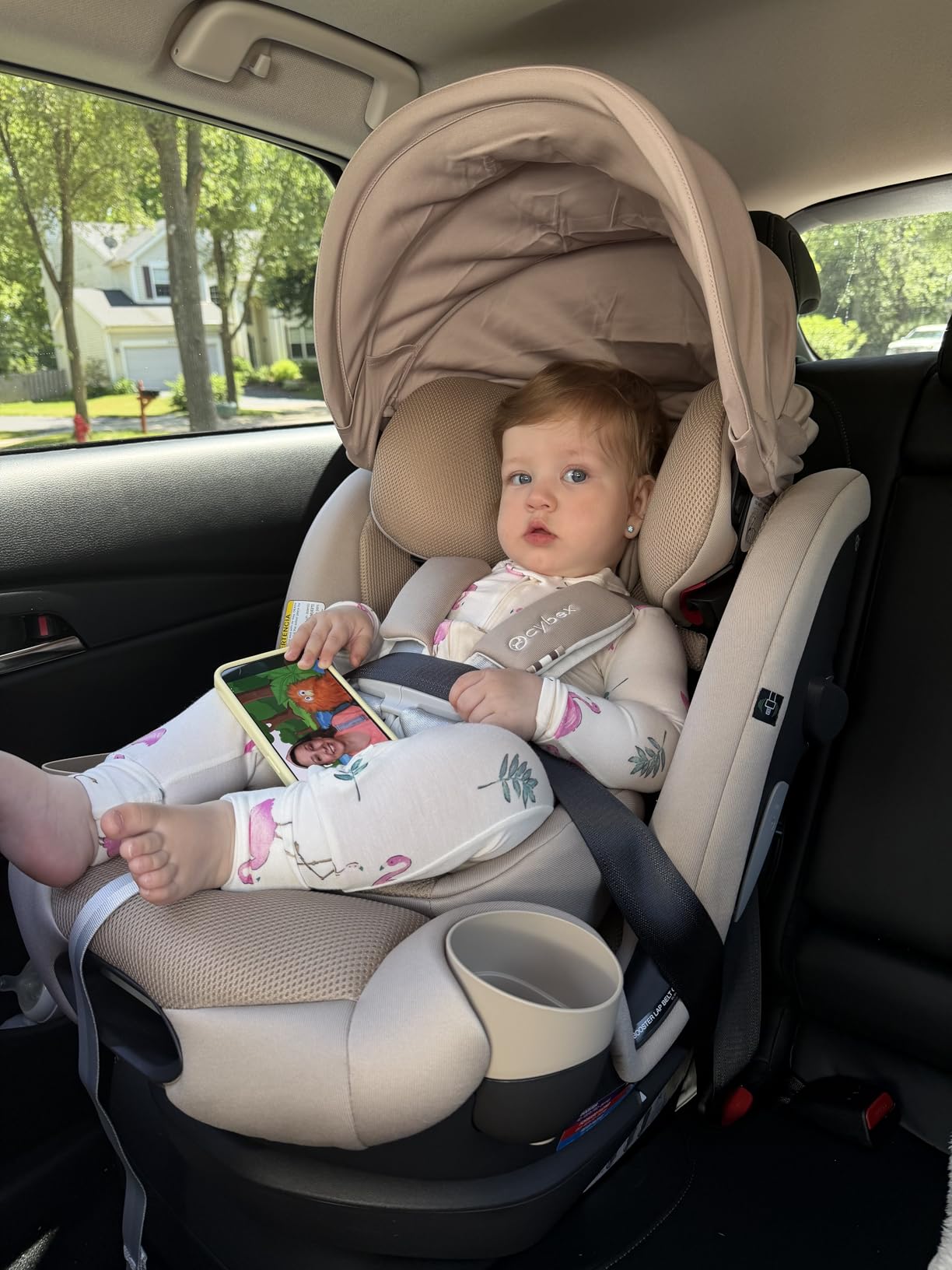 Cybex Callisto G 360 Rotating All-in-One Convertible Car Seat, Almond Beige | Swivel Car Seat for Baby, Toddler & Infant, Rear-Facing, Forward-Facing & Booster Mode for Ages Up to 10, Easy Installation customer photo 2
