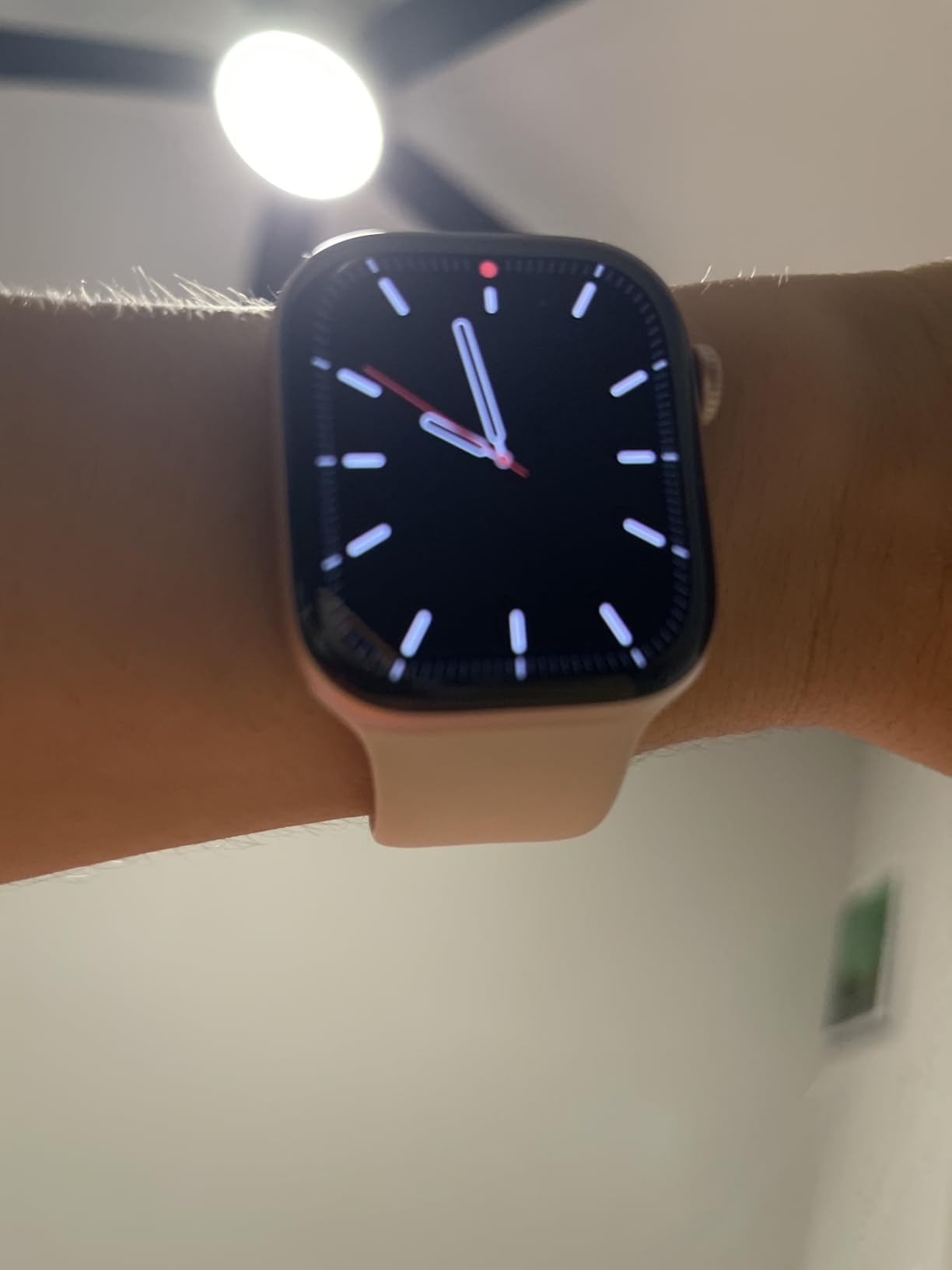 Apple Watch Series 11 [GPS 42mm] Smartwatch with Rose Gold Aluminum Case with Light Blush Sport Band - S/M. Sleep Score, Fitness Tracker, Health Monitoring, Always-On Display, Water Resistant customer photo 2