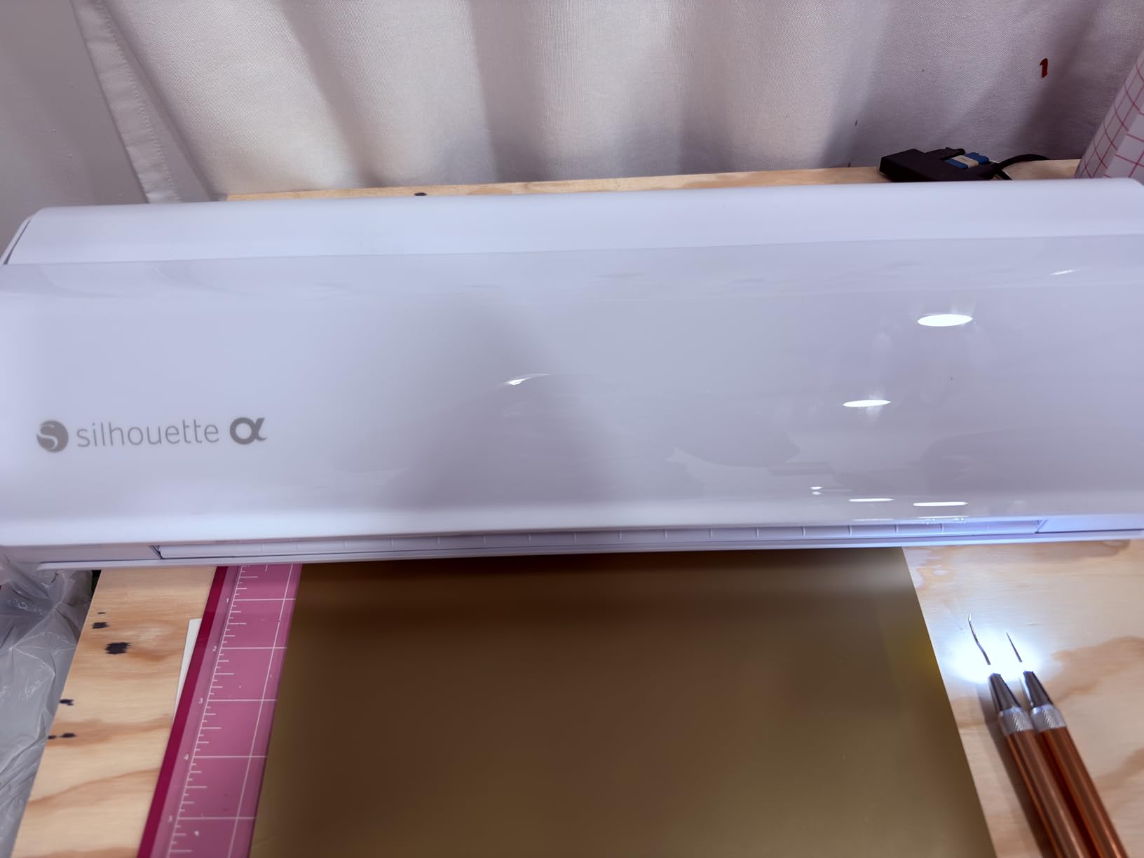 Silhouette America Cameo 5 Alpha (α) - Smart Cutting Machine for Print & Cut - Quiet Operation with AutoBlade, Studio Software, Cutting Mat - Classic White customer photo 1