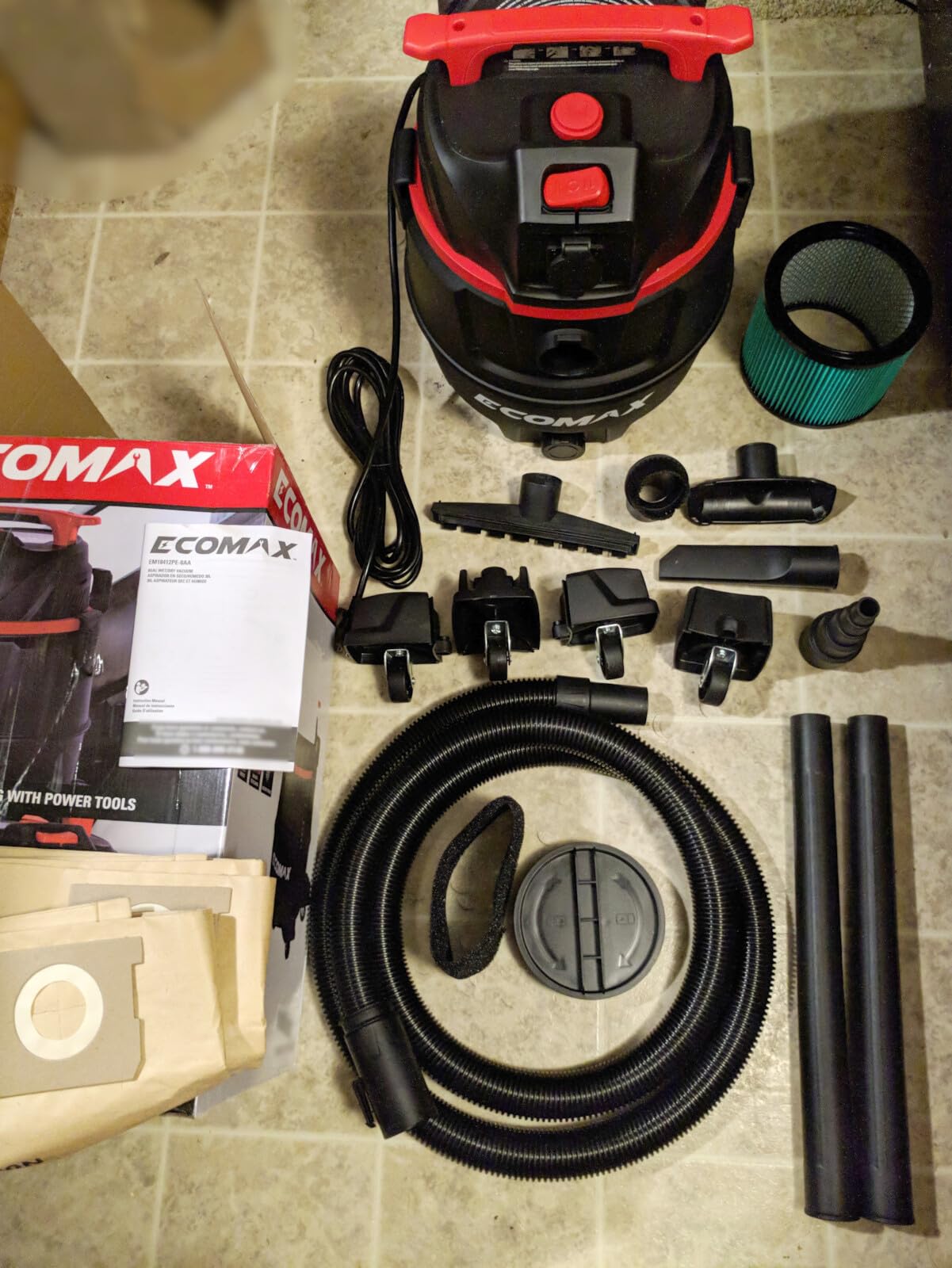 ECOMAX Dust Extractor, Shop Vac, 8 Gal 6.5 HP HEPA Vacuum for Power Tool customer photo 1