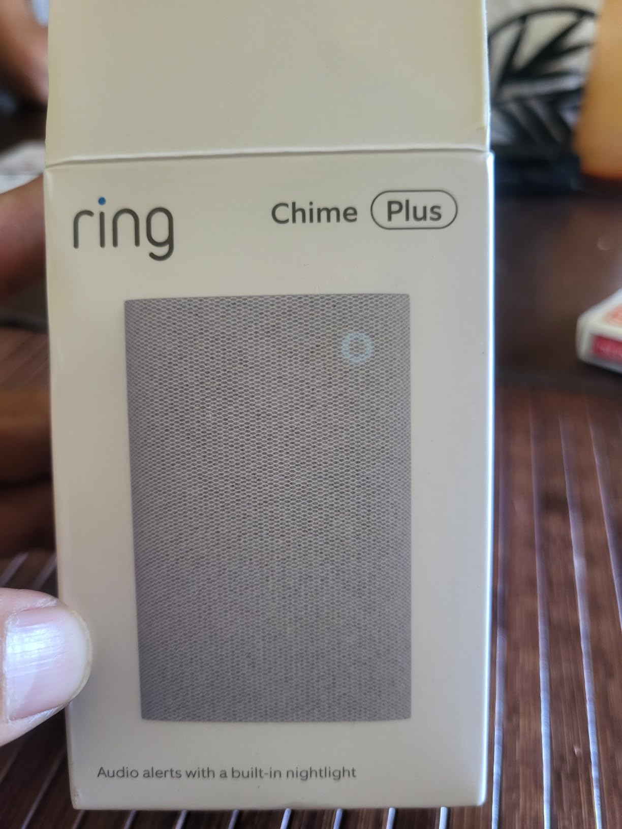 Ring Chime Plus (newest model) - Crisp, clear audio alerts for select Ring devices, built-in night-light, customizable tones, easy plug-in setup, White customer photo 1