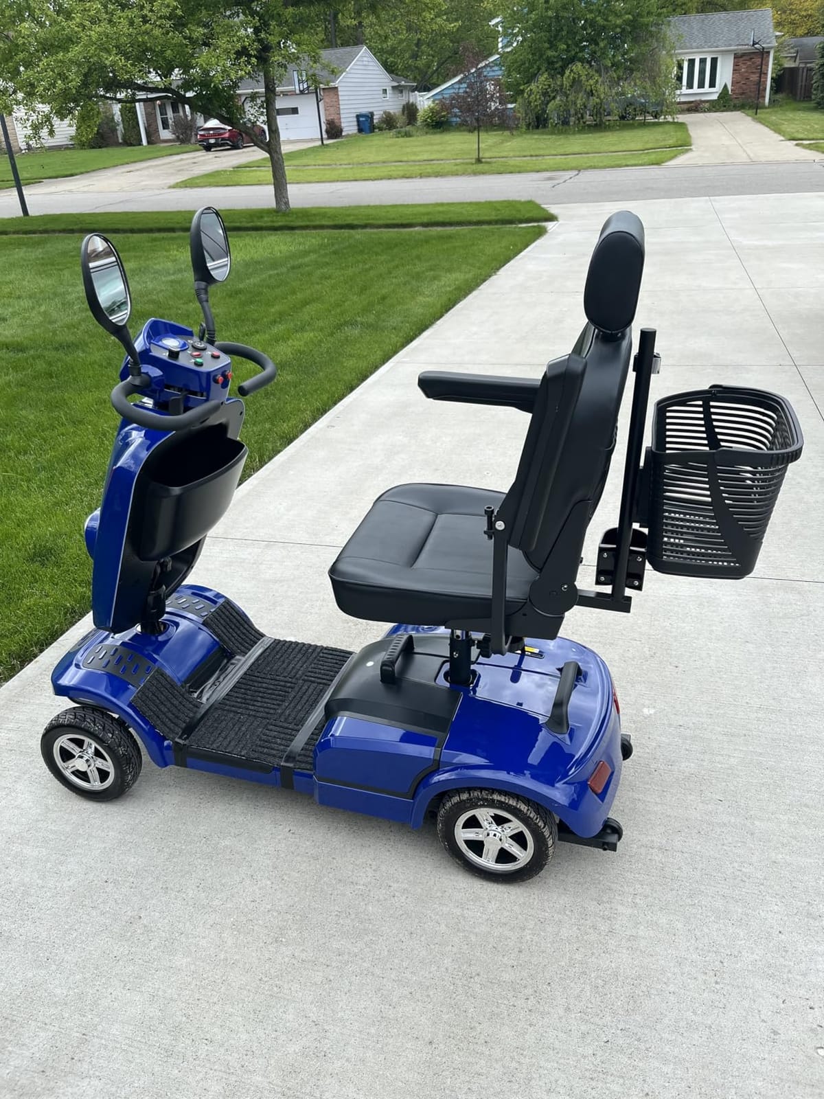 Heavy Duty Mobility Scooter for Seniors/Adults, 500W 450LBS Capacity 4 Wheel Scooter, All Terrain Mobility Scooters, Detachable Lithium Battery, 10