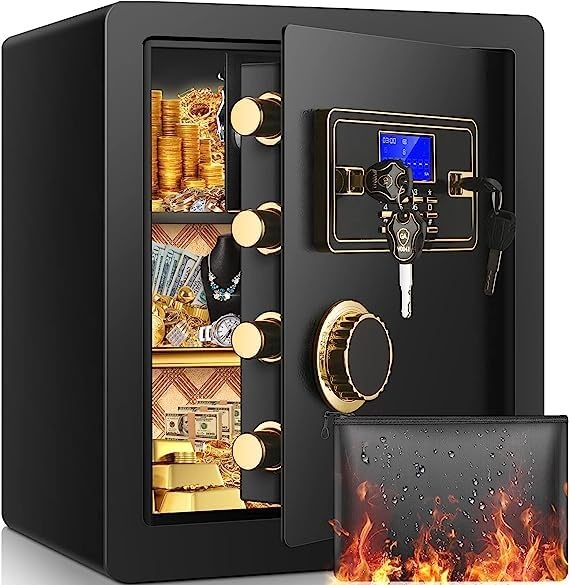 5.6 Cuft Drop Safe Box for Business, Money Safe with Quick Place Drop Slot | Digital Keypad, Spare Key, Anti-theft Alarm, Fireproof Bag, Heavy-duty Cash Depository Safe for Commercial Retail Office Home customer photo 1