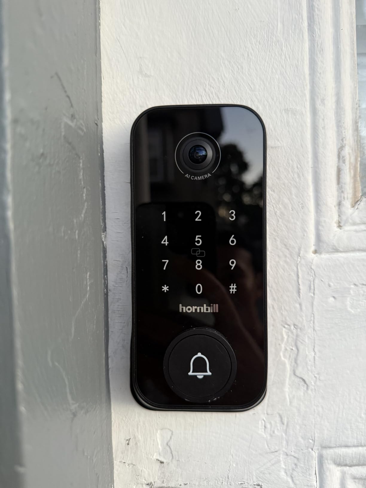 Hornbill Video Smart Lock with Camera: 10-in-1 Ring+2K Camera+Doorbell+Fingerprint Keyless Entry Door Lock, Built-in WiFi Deadbolt, Two-Way Audio/App Remote Control/PIR, Satin Nickel customer photo 2