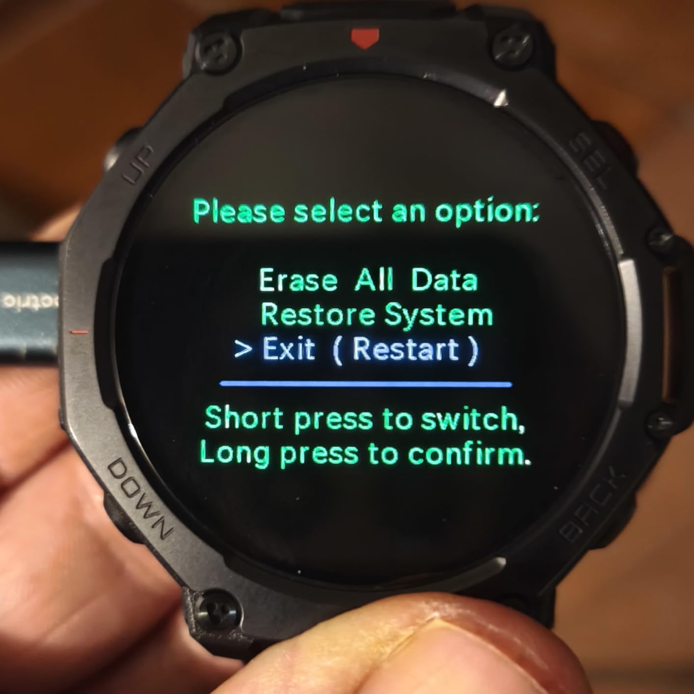 Amazfit T-Rex 3 Pro Outdoor Smart Watch 44mm Sapphire AMOLED Display with Flashlight, Ti Bezel, Dual Band GPS, Offline Maps, 17 Days Battery, 10 ATM, 180+ Sports Mode for Android & iPhone, Arctic Gold customer photo 1