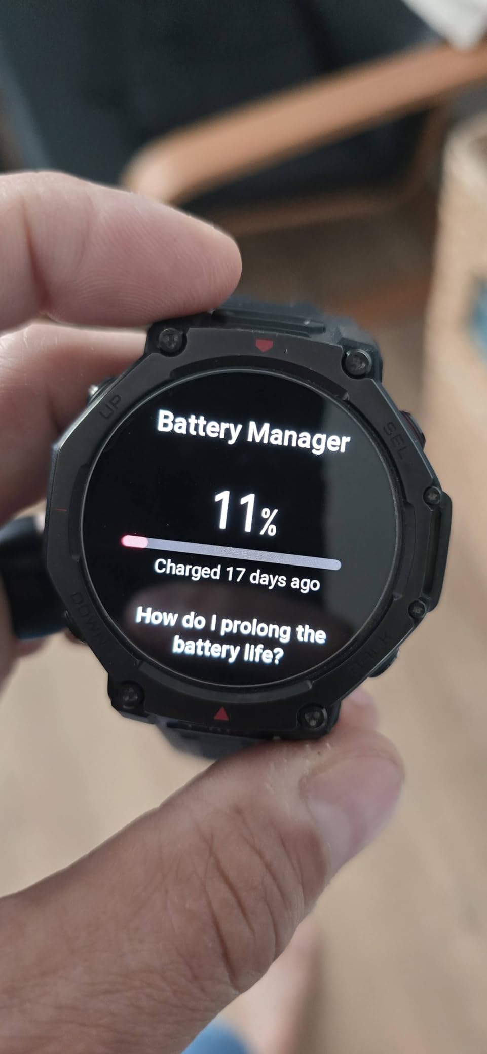 Amazfit T-Rex 3 Pro Outdoor Smart Watch 44mm Sapphire AMOLED Display with Flashlight, Ti Bezel, Dual Band GPS, Offline Maps, 17 Days Battery, 10 ATM, 180+ Sports Mode for Android & iPhone, Arctic Gold customer photo 2