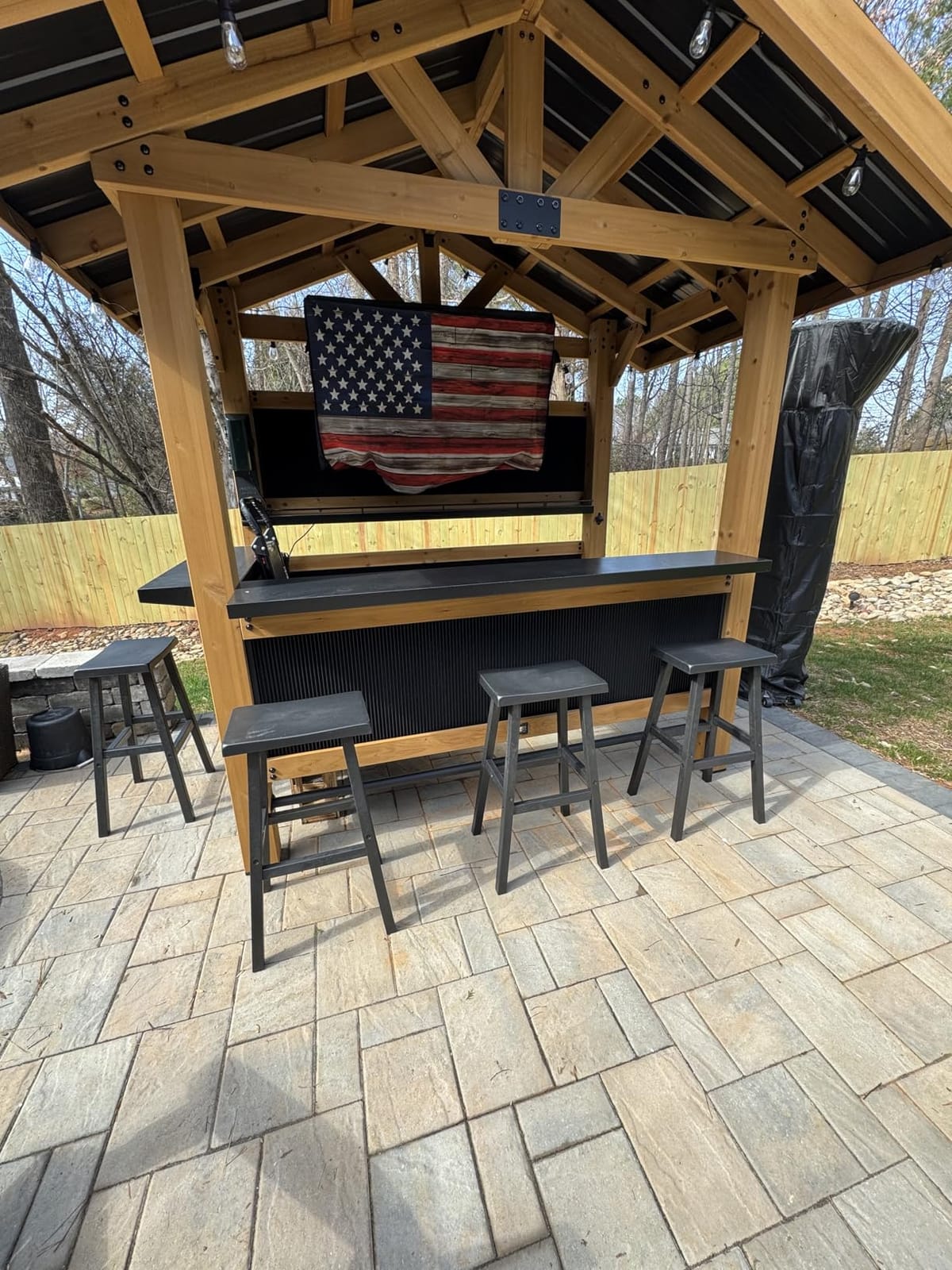 Bar Stools 29'' Outdoor Set of 4, Waterproof Modern Durable Resin Saddle Seat,Counter Stool Sturdy Modern Stylish, All-Weather Barstools for Patio, Balcony, or Kitchen Counter customer photo 2