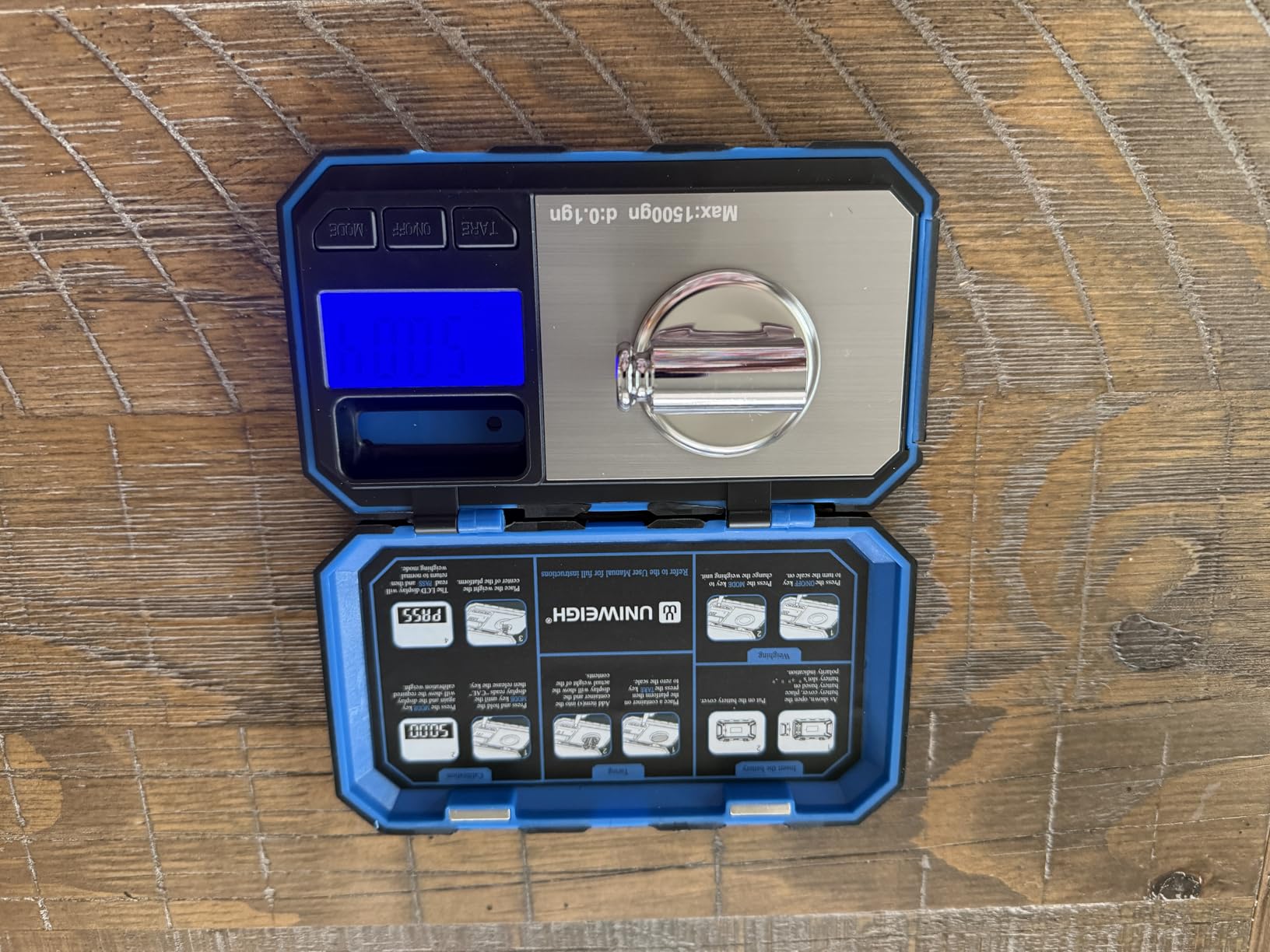 UNIWEIGH Digital Reloading Scale Precision 1500 Grains x 0.1gn gram Scales | Powder Scale for Reloading, Grain Scales with LCD/Tare/Calibration Functions, Microgram Scale Pocket, Includes Batteries customer photo 1