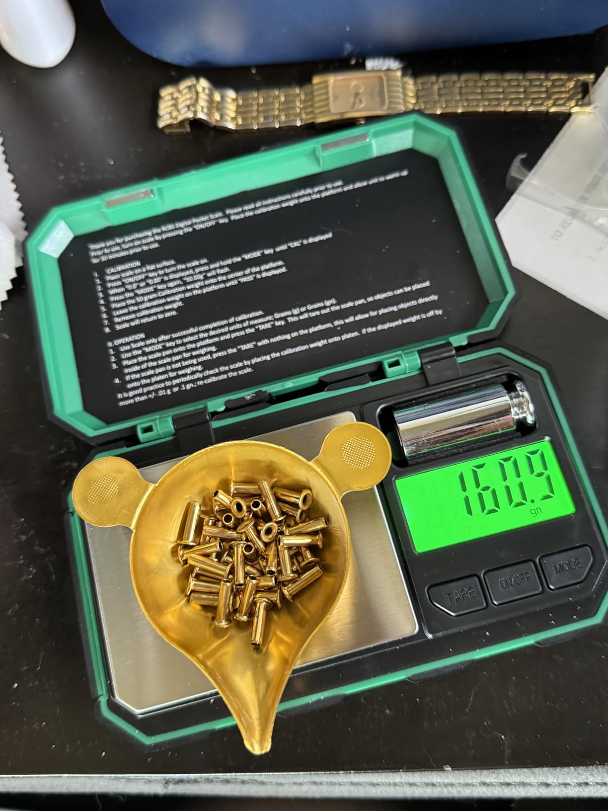 UNIWEIGH Digital Reloading Scale Precision 1500 Grains x 0.1gn gram Scales | Powder Scale for Reloading, Grain Scales with LCD/Tare/Calibration Functions, Microgram Scale Pocket, Includes Batteries customer photo 2