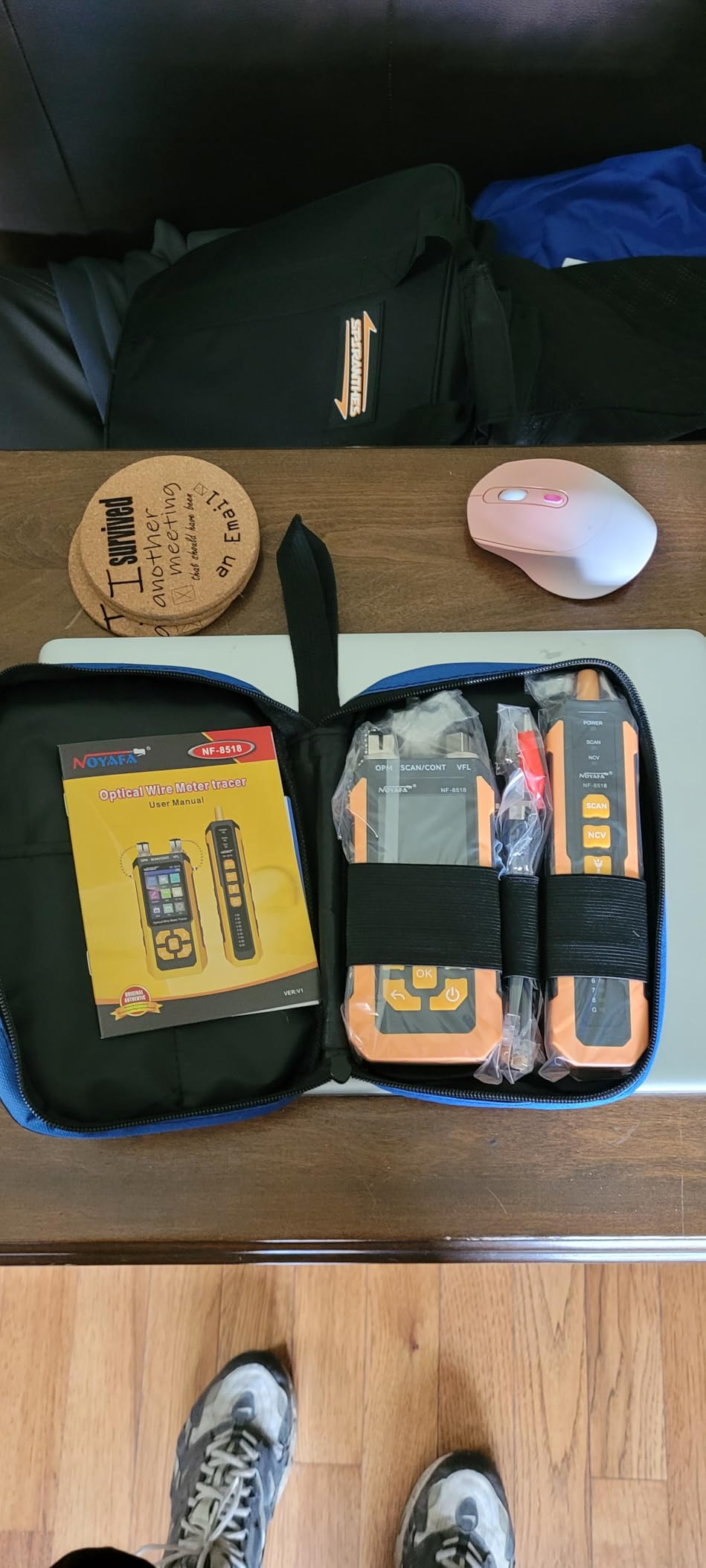 NOYAFA NF-8518 Network Cable Tester, Optical Power Meter & VFL | Ethernet Cable Tester, RJ45 CAT5 CAT6 Cable Tracker, NCV PoE QC Port Flicker, Length Testing, Fiber Optic Fault Locator customer photo 1