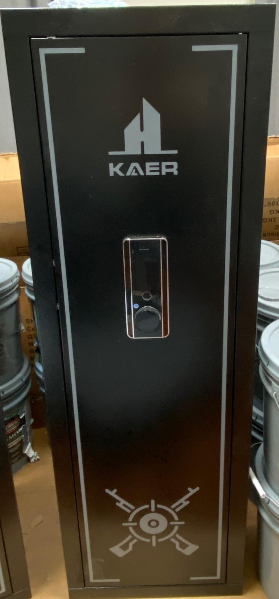 KAER Biometric Gun Safe Rifle, Gun Safes for Rifles and Pistols Holds 14-15 Firearms with Adjustable Racks & Pistol Storage, Fingerprint Keypad Lock Gun Cabinet for Home & Hunting for Enthusiasts customer photo 1