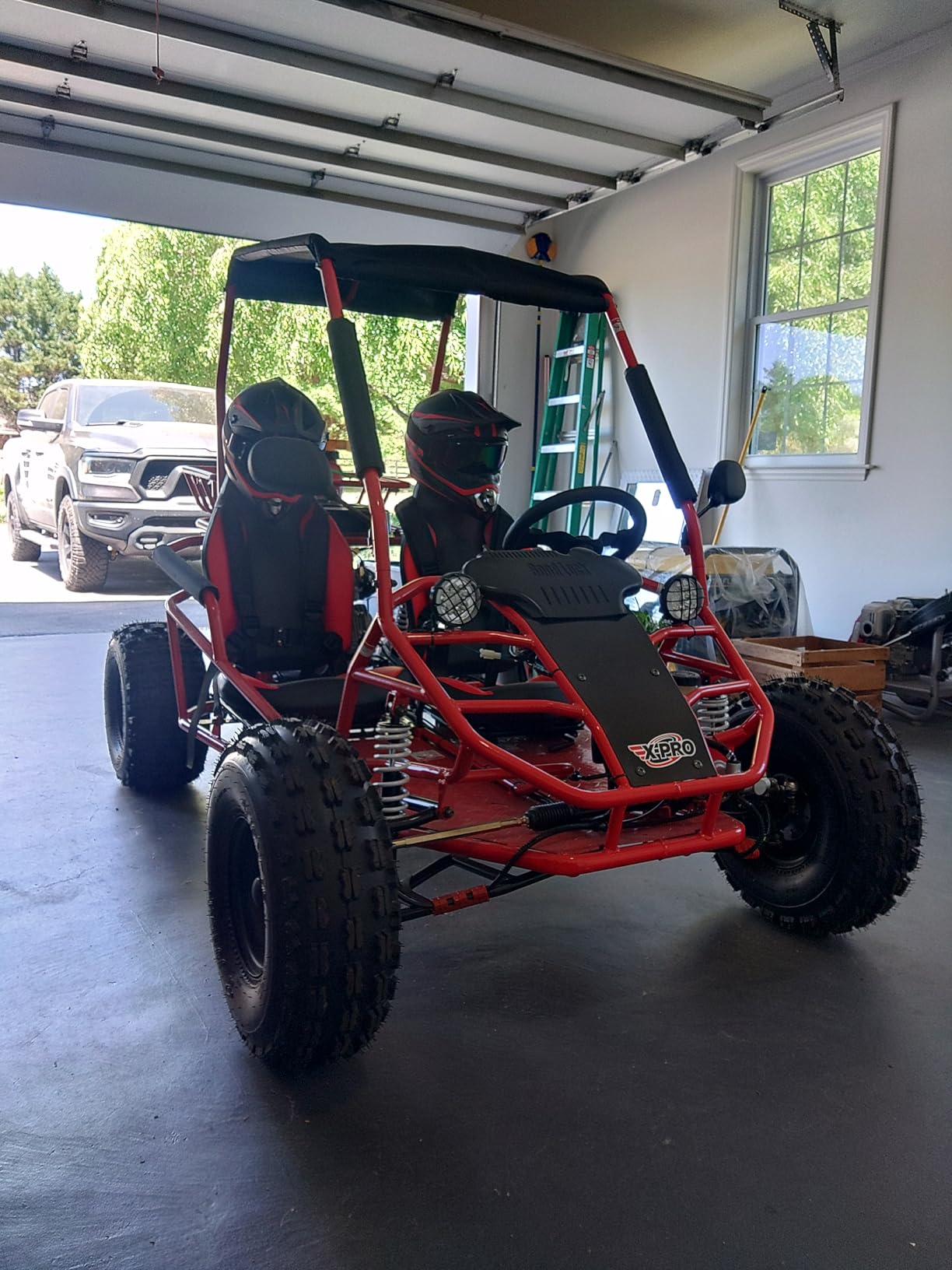 X-PRO Rover 125 Gas Go Kart, 3-Speed Semi-Automatic Transmission with Reverse,Big 19