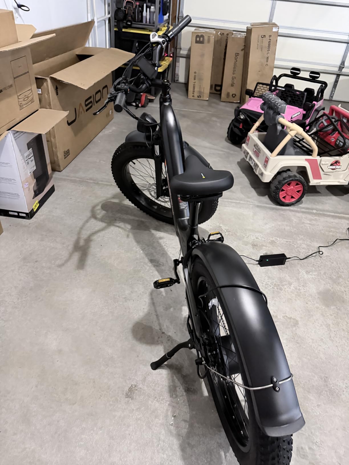 Jasion Thunder/PRO/ST Electric Bike, 2000W/1800W Peak Ebikes for Adults, 26'' Fat Tire Best Ebike for Men, 90/80 Miles with 1040Wh/864Wh Battery, 35/30+MPH Max Speed Bicycles, 500/400LB Capacity customer photo 2