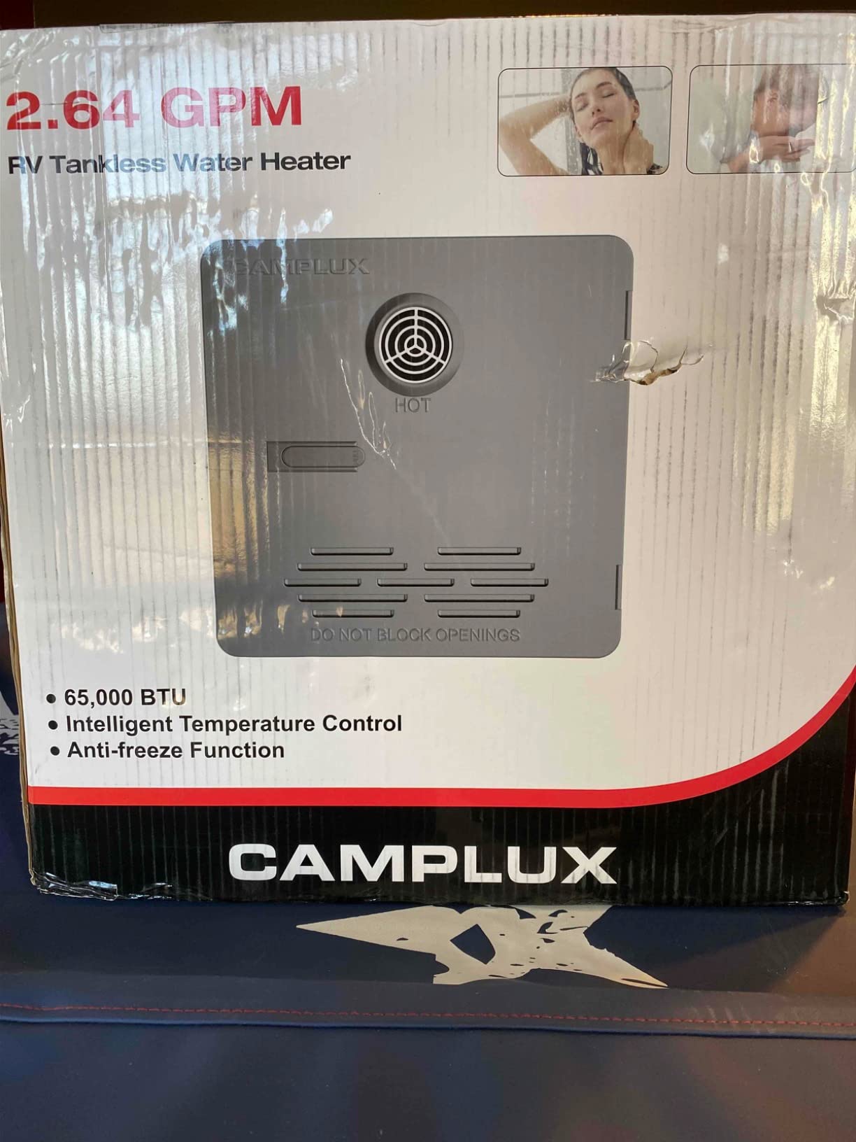 CAMPLUX 6 Gallon RV Water Heater, Propane & Electric Hybrid customer photo 2