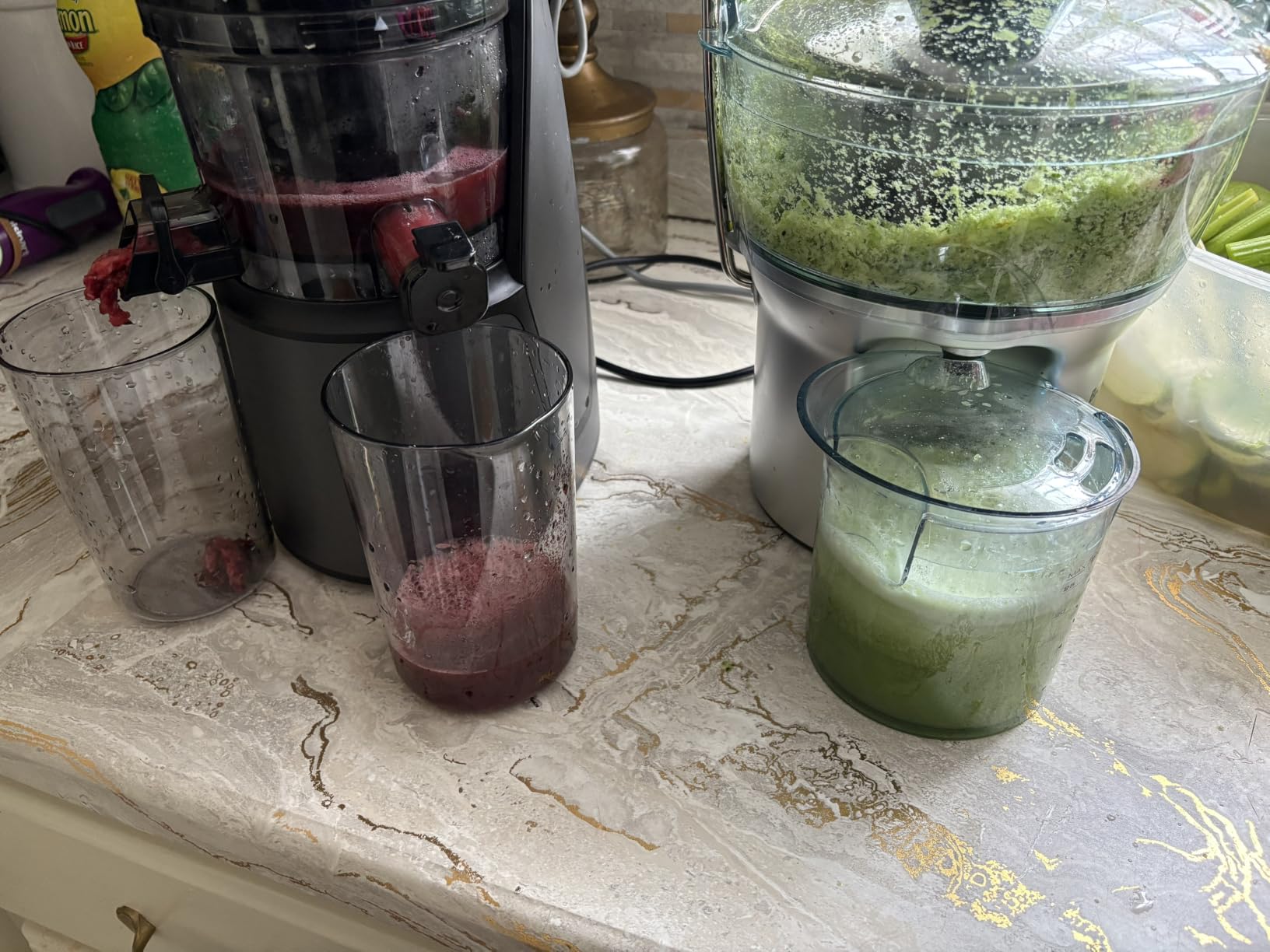 EanOruus Juicer Machines, 3-in-1 Cold Press Juicer, Premium Gray | Makes Juice, Nut Milk & Sorbet, 6.5