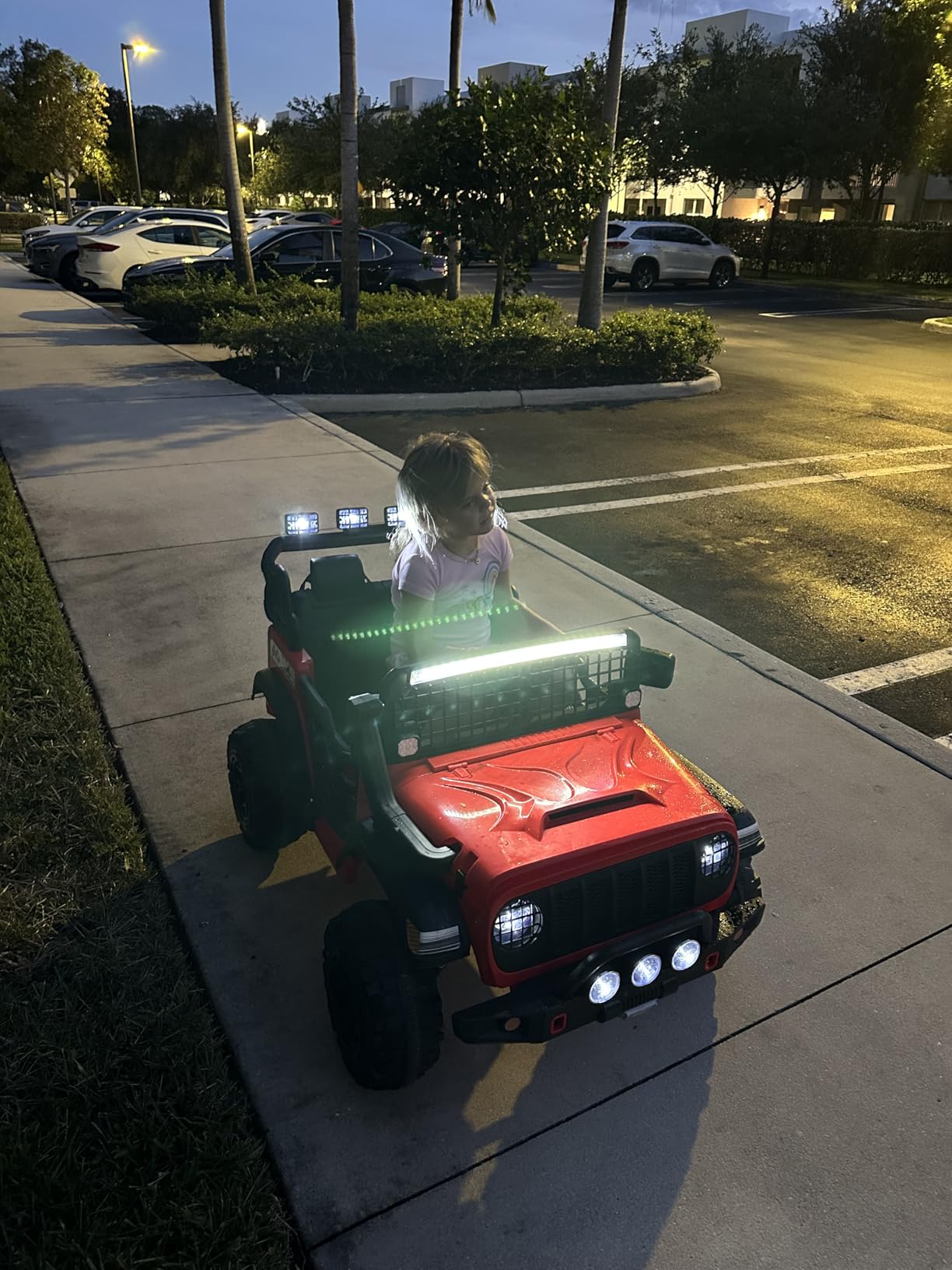 24V 2 Seater Ride On Car for Kids, Remote Control, Electric Truck, White | Two-Seat 24V Ride-On Fun with Parent Remote, 3 Speeds, LED Lights, Suspension and Bluetooth for Outdoor Play customer photo 2
