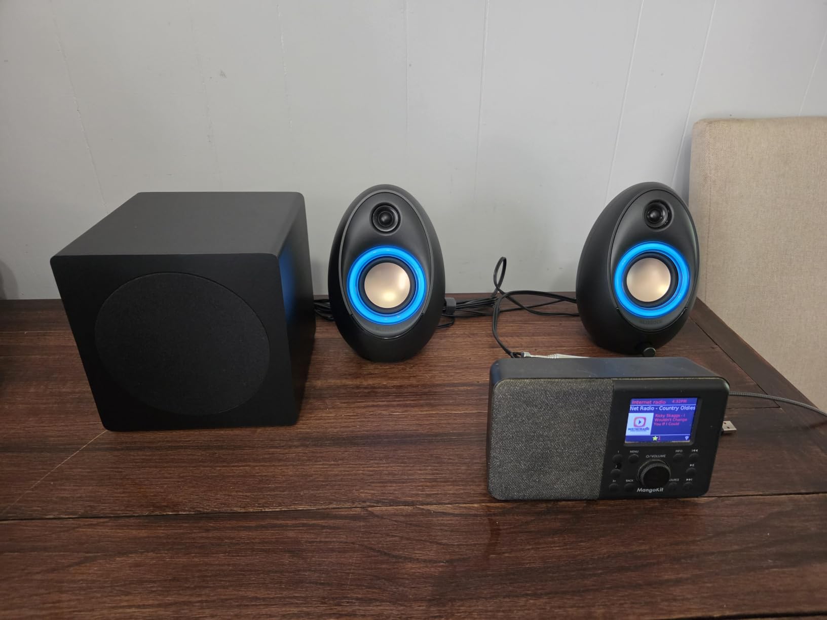 Bluedee Computer Speakers with Subwoofer, 2.1 PC Speakers with Deep Bass and 80W Peak Power customer photo 2