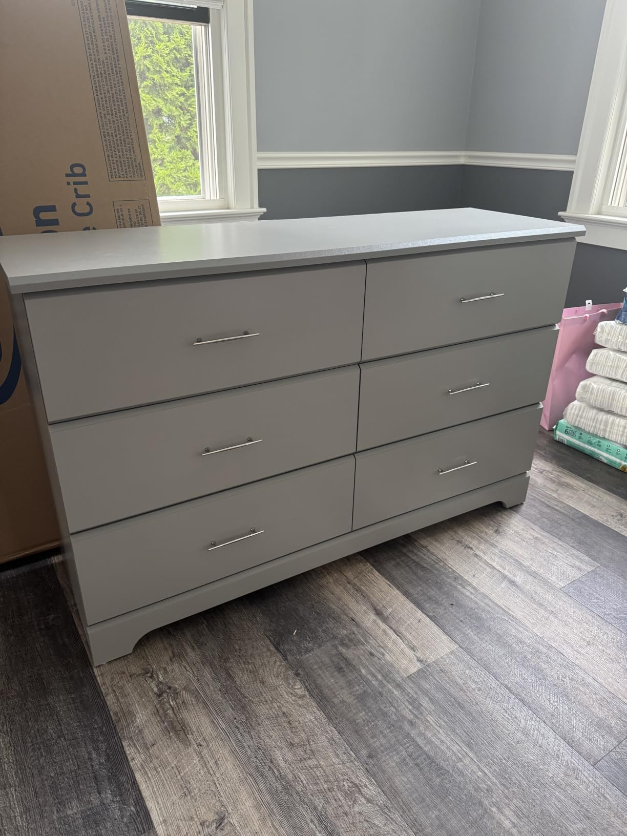 Storkcraft Brookside 6-Drawer Dresser, Midnight Blue, GREENGUARD Gold Certified customer photo 1