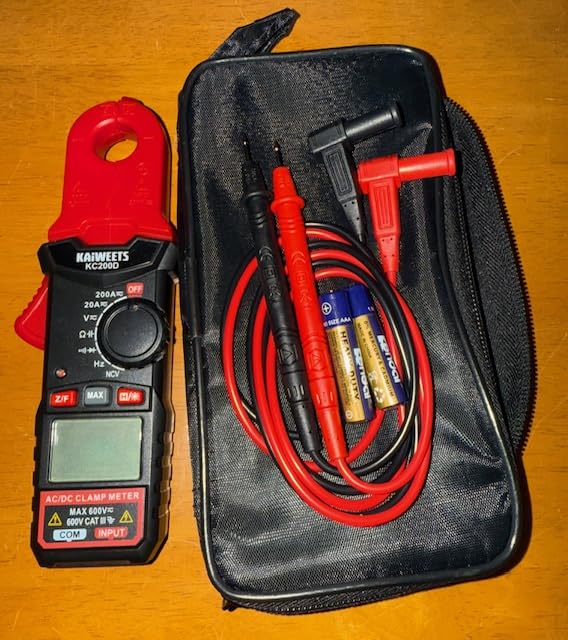 KAIWEETS Digital Clamp Meter, Portable Size, 2000 Counts, Measures High AC Current 400A, 600V AC/DC Voltage, Resistance, Continuity, Diode, Auto Ranging Multimeter, Voltage Tester, KC400 customer photo 1