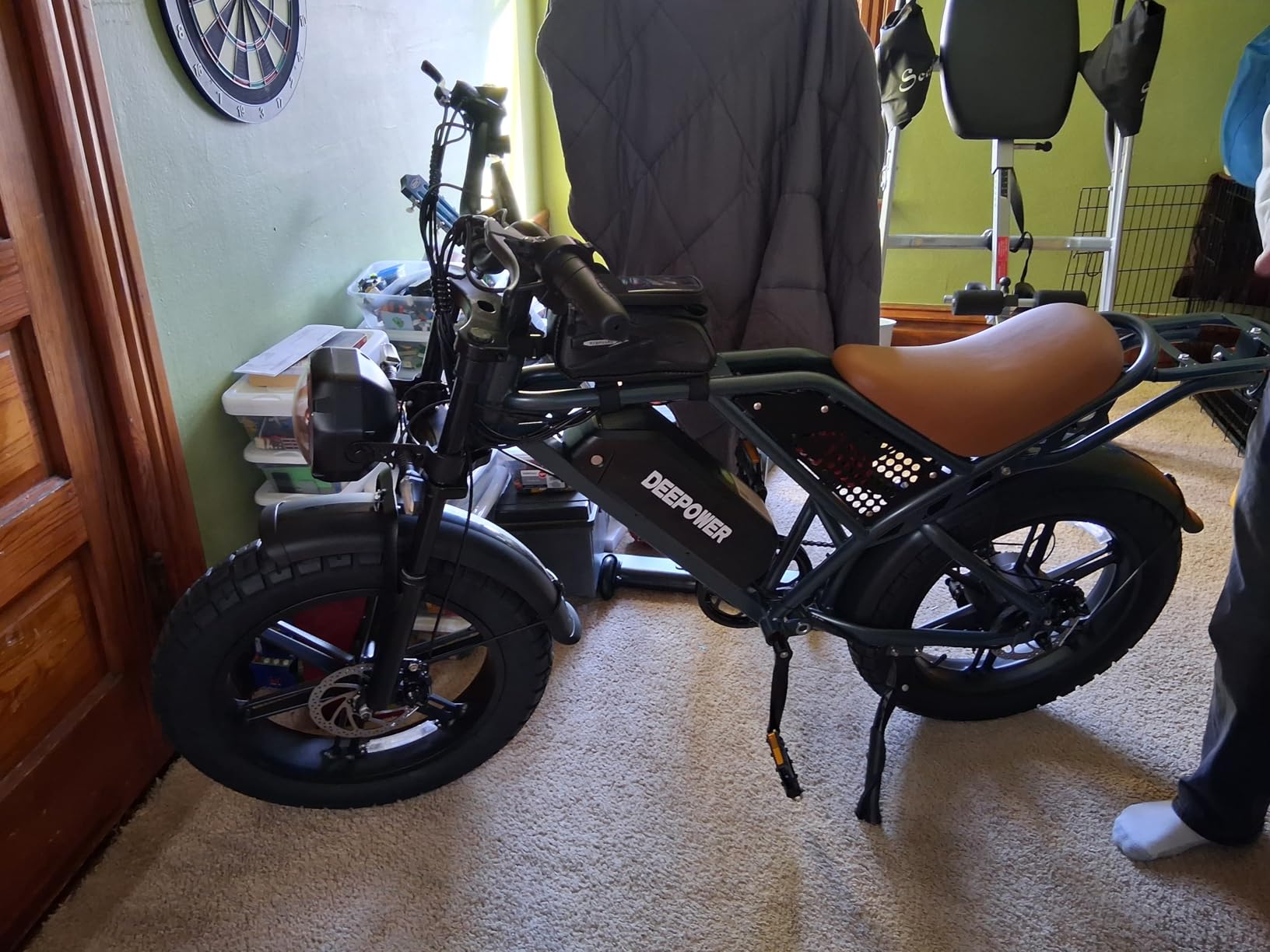 DEEPOWER QS7 Electric Bike for Adults, 2000W Peak Power Motor, 48V 20Ah/35Ah/60Ah Battery Options, 35-170 Mile Range, 20