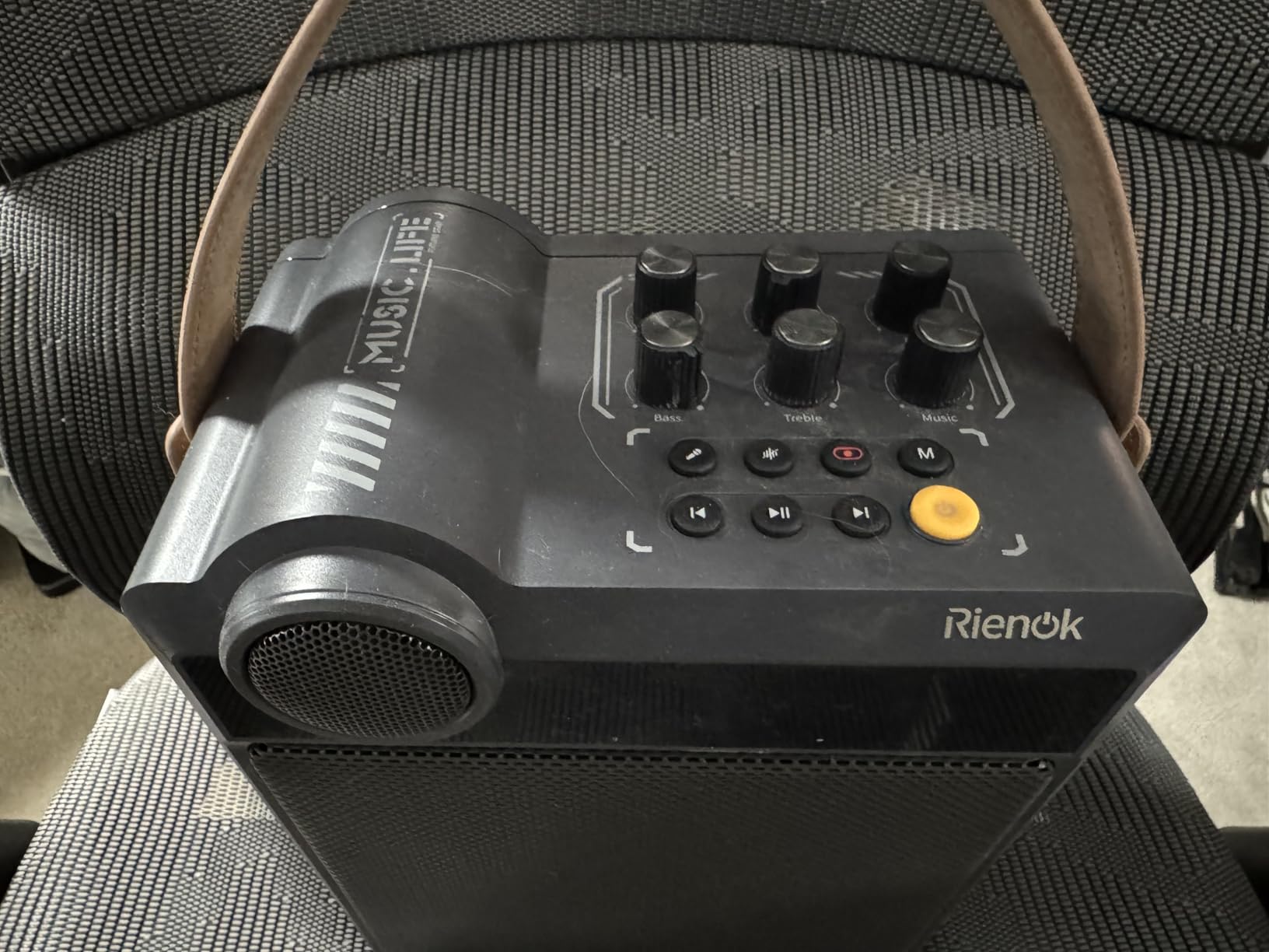 RIENOK 100W Portable Voice Amplifier with 2 Wireless Microphones S17 | Bluetooth 5.3 Big Pro Sound, Bluetooth PA System Karaoke Machine, BT/USB/TF Card/Aux/Guitar Support customer photo 2