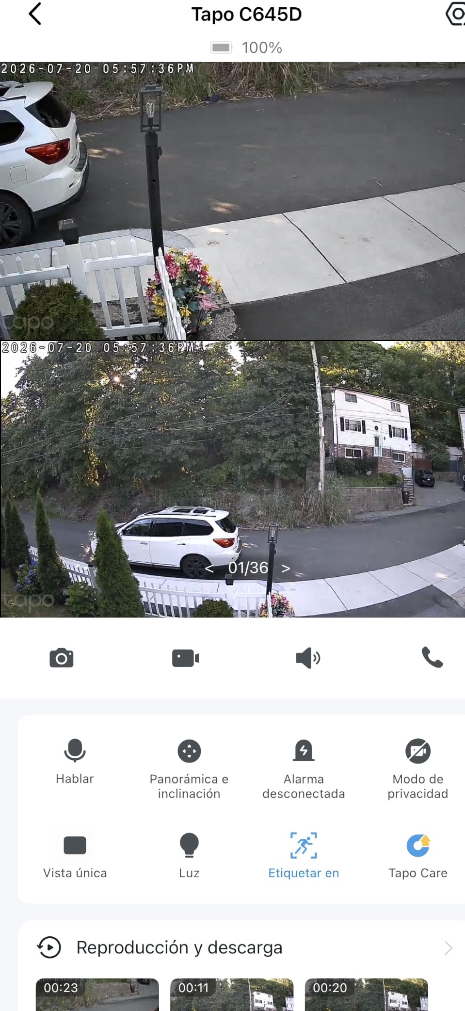 Tapo 2K Dual Lens Pan/Tilt Security Battery Camera Wireless w/Solar Panel, 165° Wide-Angle + 6mm Telephoto, Free Person/Vehicle Detection, 360° Pan, SD/Cloud Storage, Works w/Alexa & Google, C645D KIT customer photo 1
