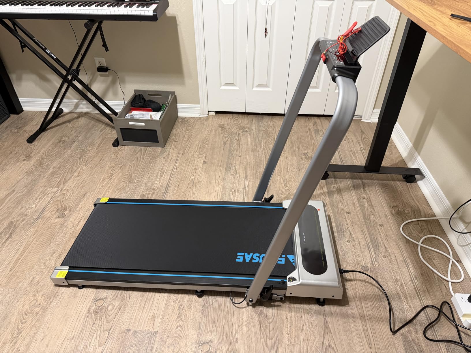 5 in 1 Foldable Treadmill, 7.5 MPH Treadmills for Home with App Compatible, Treadmill with 10% Incline, 3.0HP Brushless Drive, Remote Control and LED Display, 12 HIIT Programs, 400 LBS Capacity customer photo 2