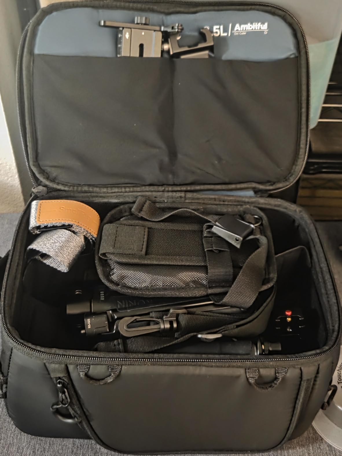 AMBITFUL Large Camera Cube Insert for Backpack, Waterproof Padded Camera Insert with Dividers, Quick Access for Travel Photography Gear Organizer (12.5L) customer photo 1