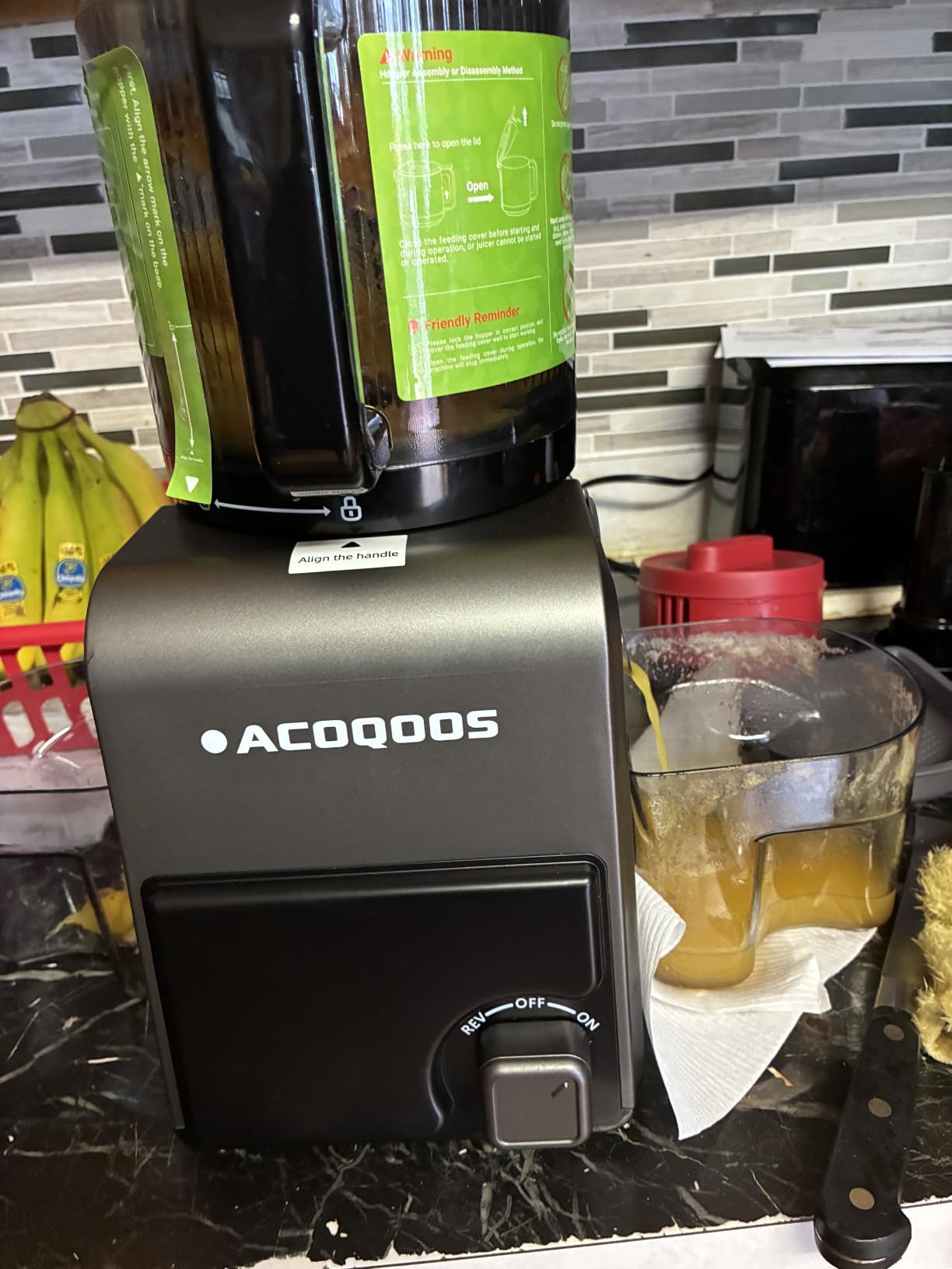 3-in-1 Cold Press Juicer Machines, 6.5