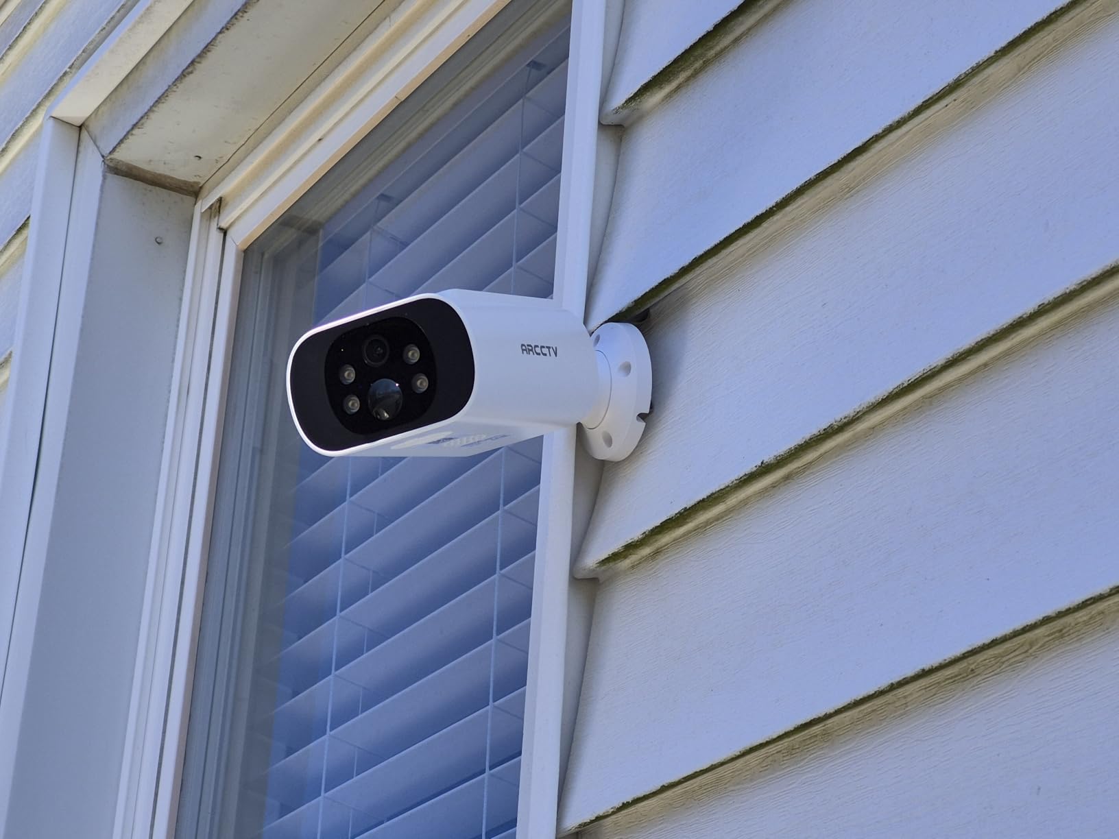 ARCCTV Solar Security Cameras Wireless Outdoor, No Monthly Fee, 2-Camera Bullet Home Security System with Base Station, 2K Video, Local Storage, Color Night Vision, Active Siren customer photo 2