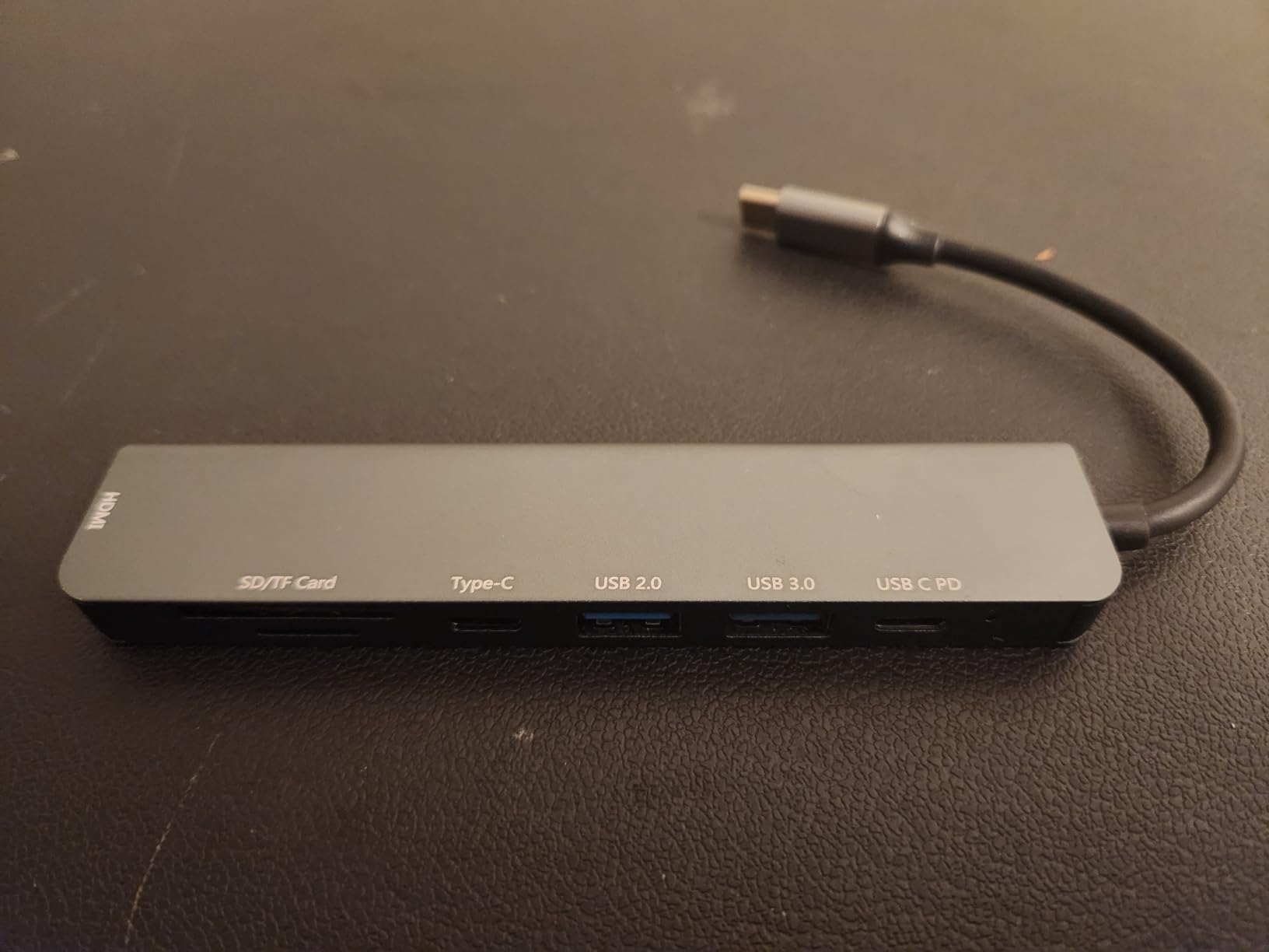 MacBook USB-C Hub 7-in-1 Multiport Adapter with 4K HDMI, 100W PD Charging, USB 3.0 & USB 2.0, SD/TF Card Reader, Aluminum Type-C Dock Compatible with Pro/Air, Chromebook, Dell, HP & USB-C Devices customer photo 2