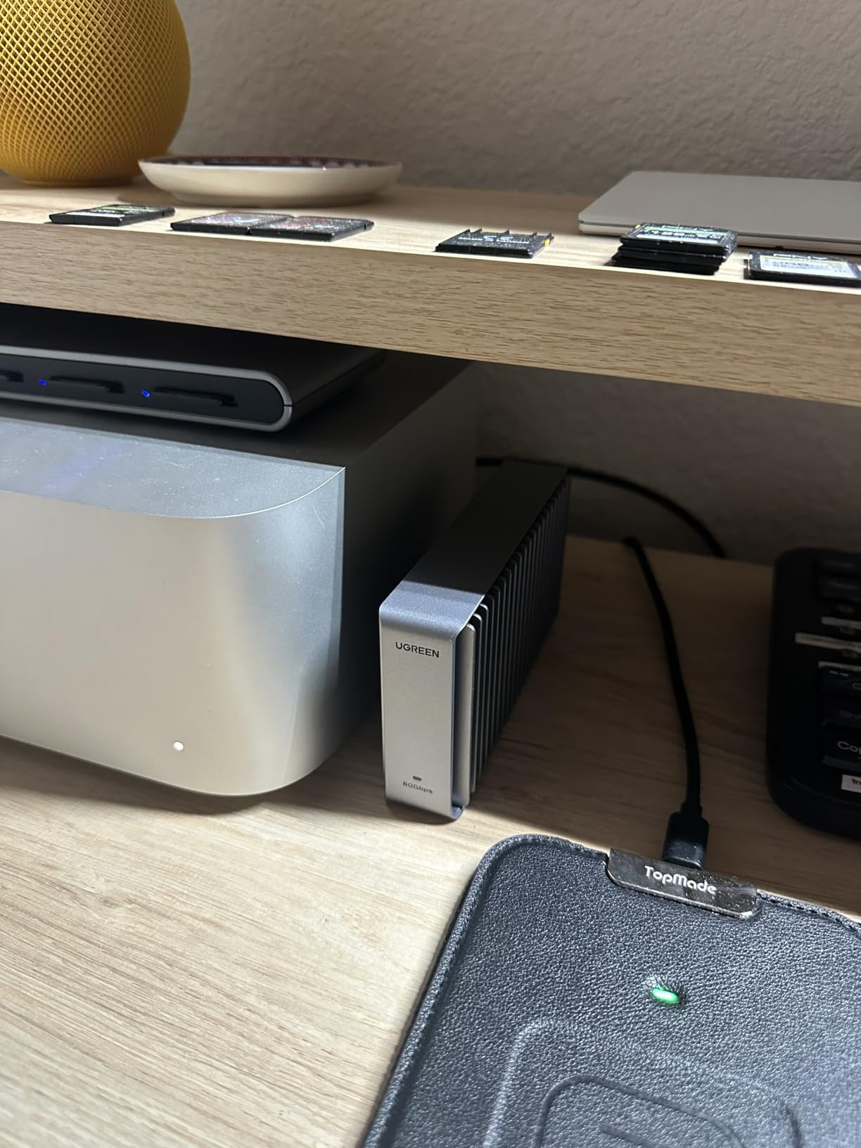UGREEN 80Gbps M.2 NVMe SSD Enclosure (SSD Not Included) | Aluminum Double-Sided Fin Heat Dissipation, Silent External Case Works with Mac M1-M5 Pro/Max Thunderbolt 5/4/3/USB4/3.2/3.0 customer photo 1