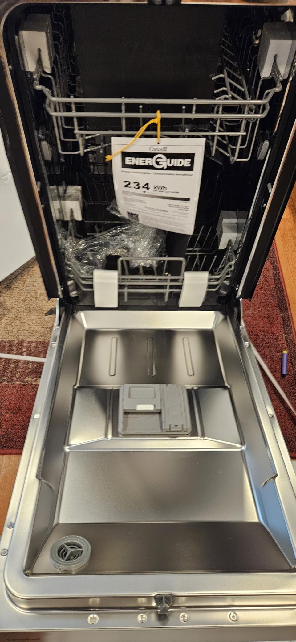 COMFEE' 18 Inch Built-in Dishwasher, Energy Star & NSF, Stainless Steel Tub | 8 Place Settings, 6 Washing Cycles, Heated Dry & Adjustable Top Rack, 52dB Quiet for Apartments, Small Kitchens, White customer photo 1