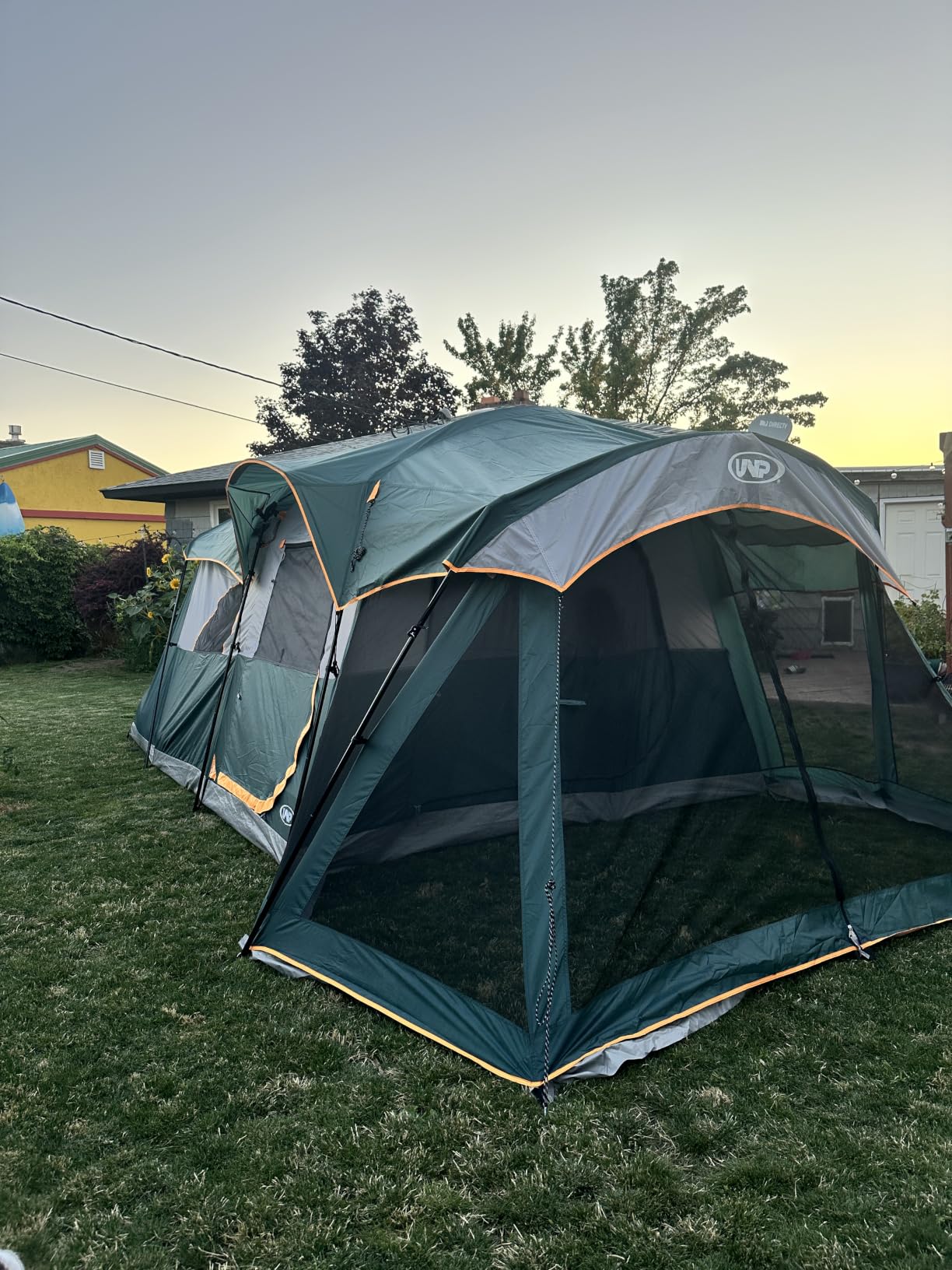 UNP Camping Tent 8 Person Waterproof Big Tunnel Tent with Screen Porch | and Rainfly Screen Room Outdoor Large Tents for Family Camping 20' x 9' x 80in(H) customer photo 1