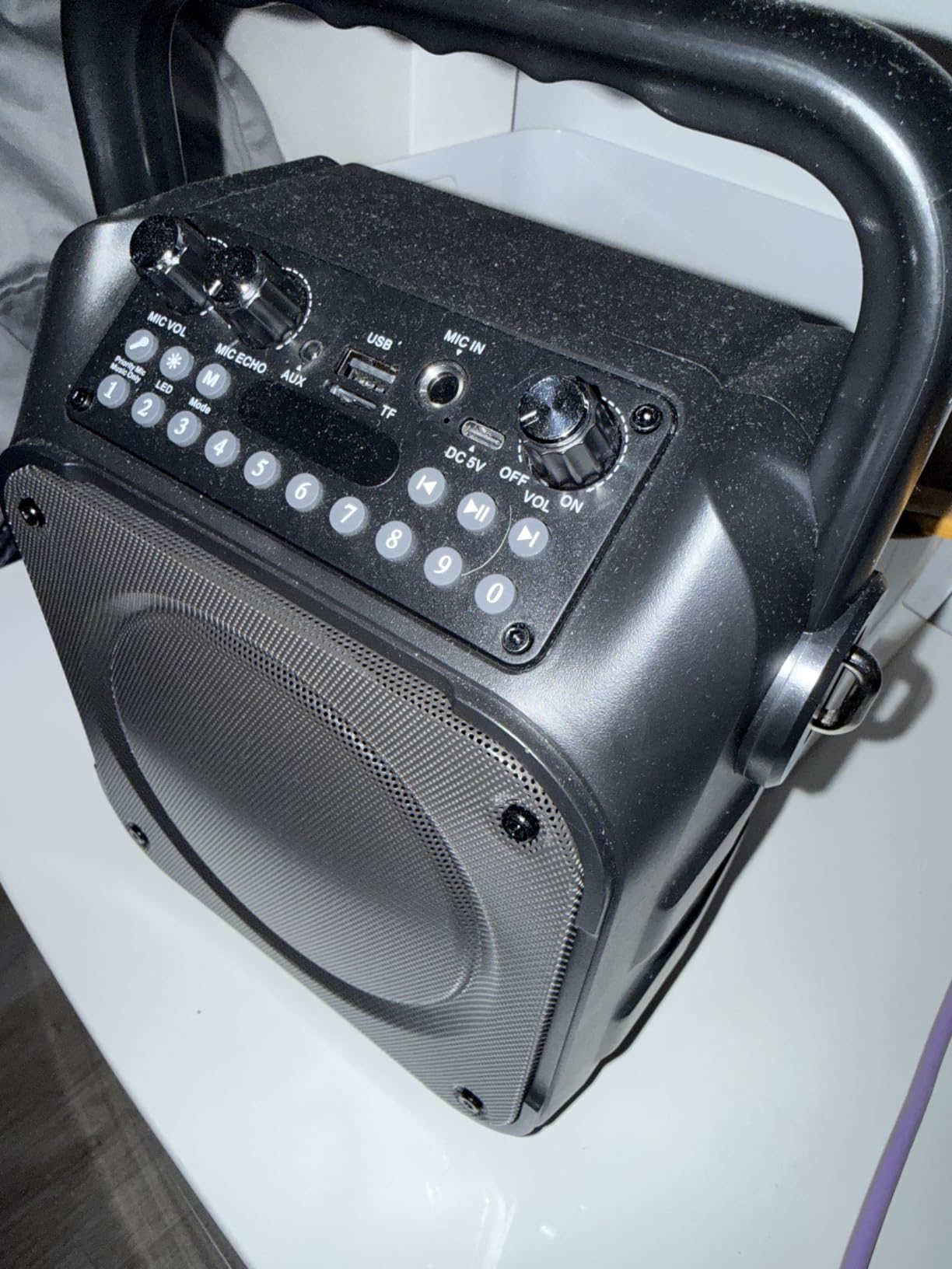 Karaoke Machine, Portable Bluetooth Speaker with 4 Wireless Microphones for Adults & Kids with Lights, Karaoke Microphone with PA System Supports USB/TF/FM/AUX for Home Party Home System Packages customer photo 1