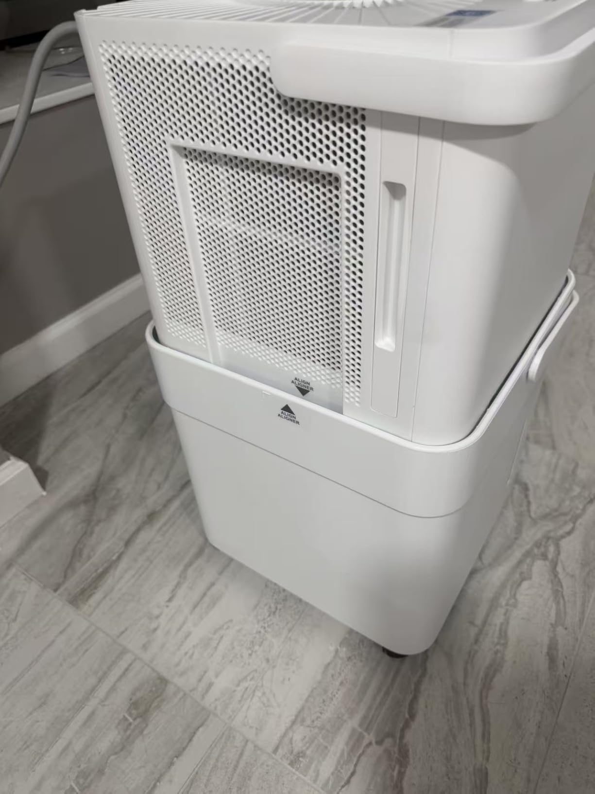 Cube 50 Pint Dehumidifier for Basement, 4,500 Sq. Ft, Energy star | Large Capacity Water Tank with Drain Hose, Wi-Fi Enabled, Works with Alexa, Quiet Operation for Home, Bedroom customer photo 1