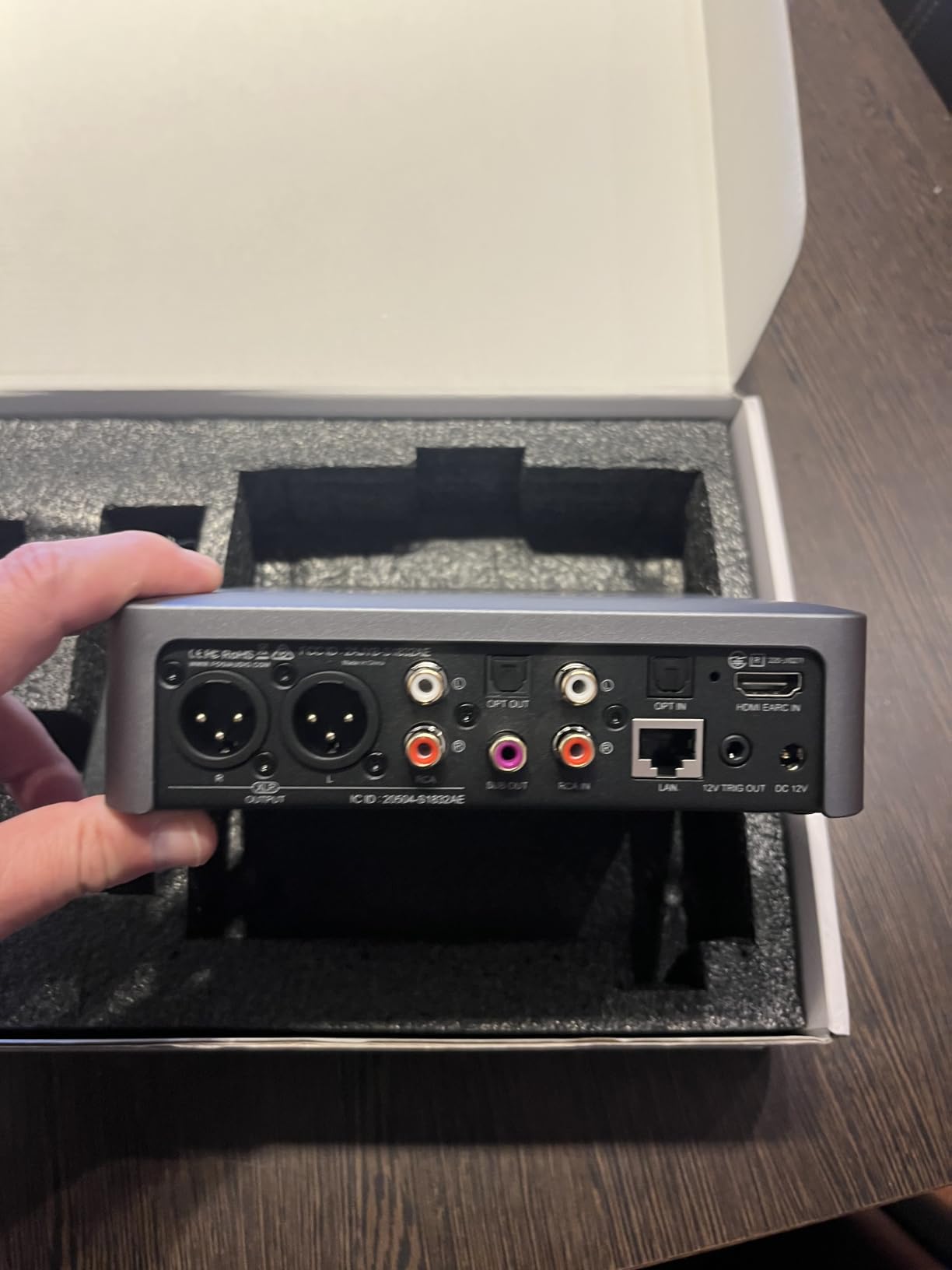 Fosi Audio S3 HiFi Music Streamer DAC Preamp, AK4493SEQ DAC Wi-Fi 6 Bluetooth 5.3, Digital Transport with XLR Balanced/Optical/Sub Out/HDMI eARC, AirPlay 2 Spotify Connect Tidal, 5-Band EQ customer photo 2