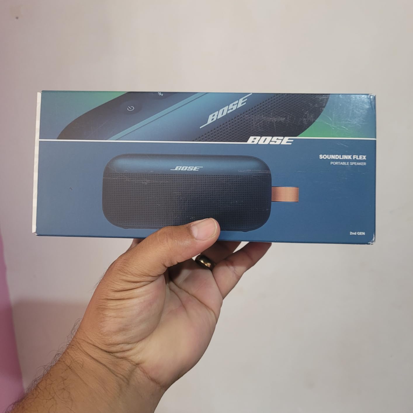 Bose SoundLink Flex Bluetooth Speaker (2nd Gen) - Portable Outdoor Speaker with Hi-Fi Audio, Waterproof and Dustproof, USB-C, Up to 12 Hours Battery Life, Sunset Peach - Limited Edition Color customer photo 2