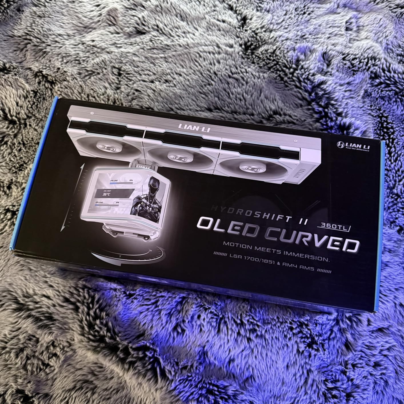 Lian Li Hydroshift II OLED Curved 360TL-Liquid CPU Cooler-White-HS2OLDC36TW | 360mm AIO, 3x120mm TL Flex Fans, 6.67