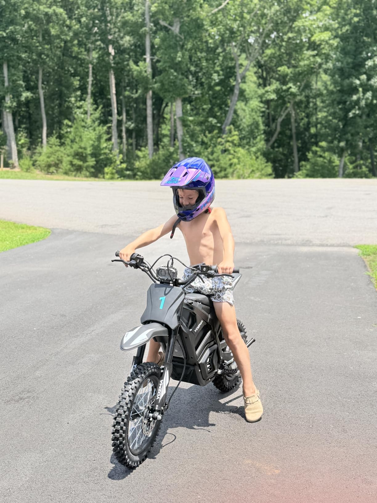 Yozma IN10 Electric Dirt Bike, 40MPH 2600W Off Road Electric Motorcycle | 48V 23.4Ah Removable Battery Ebike, Dual Hydraulic Suspension& Brakes, Mountain Off Road, Teens & Adult customer photo 1