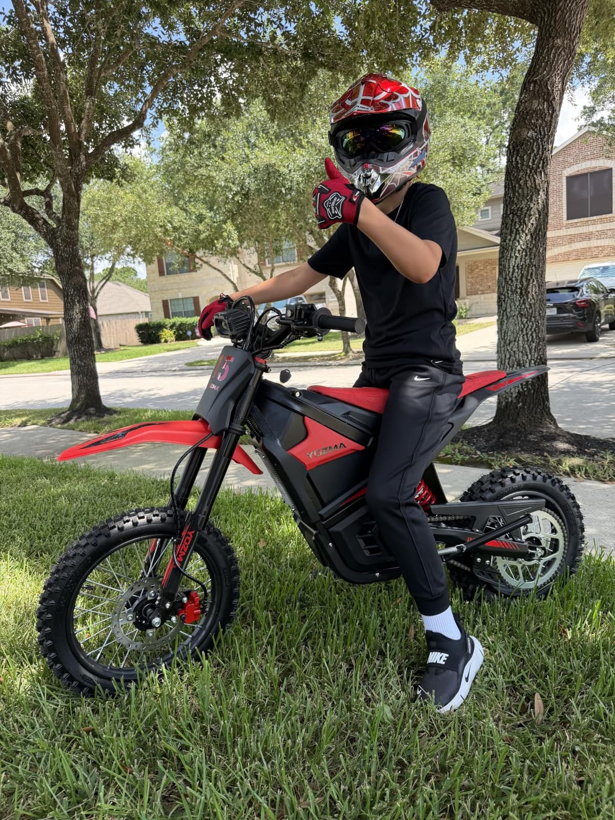 Yozma IN10 Electric Dirt Bike, 40MPH 2600W Off Road Electric Motorcycle | 48V 23.4Ah Removable Battery Ebike, Dual Hydraulic Suspension& Brakes, Mountain Off Road, Teens & Adult customer photo 2