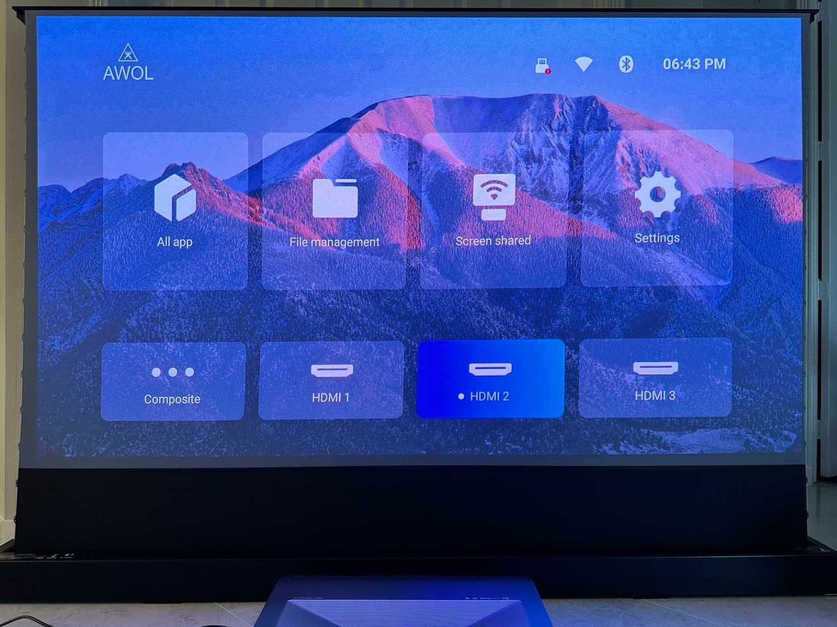 AWOL Aetherion Pro 4K Projector, 2600 ISO Lumens Short Throw, Google TV, PixelLock Clarity, 6000:1 Native Contrast UST Projector, Anti-RBE, 4K 200 in Display, Dolby Vision, Movie Projector customer photo 2