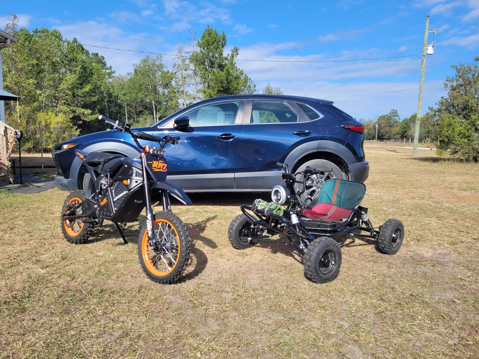 Gas Powered Go Kart, 1700W Go Kart for Adults & Kids with Premium Steel Tubular Frame, 2 Stroke Off-Road Kart with 6'' Tires Featuring 2.5L Tank, Hydraulic/Rear Disc Brake, 25MPH customer photo 1