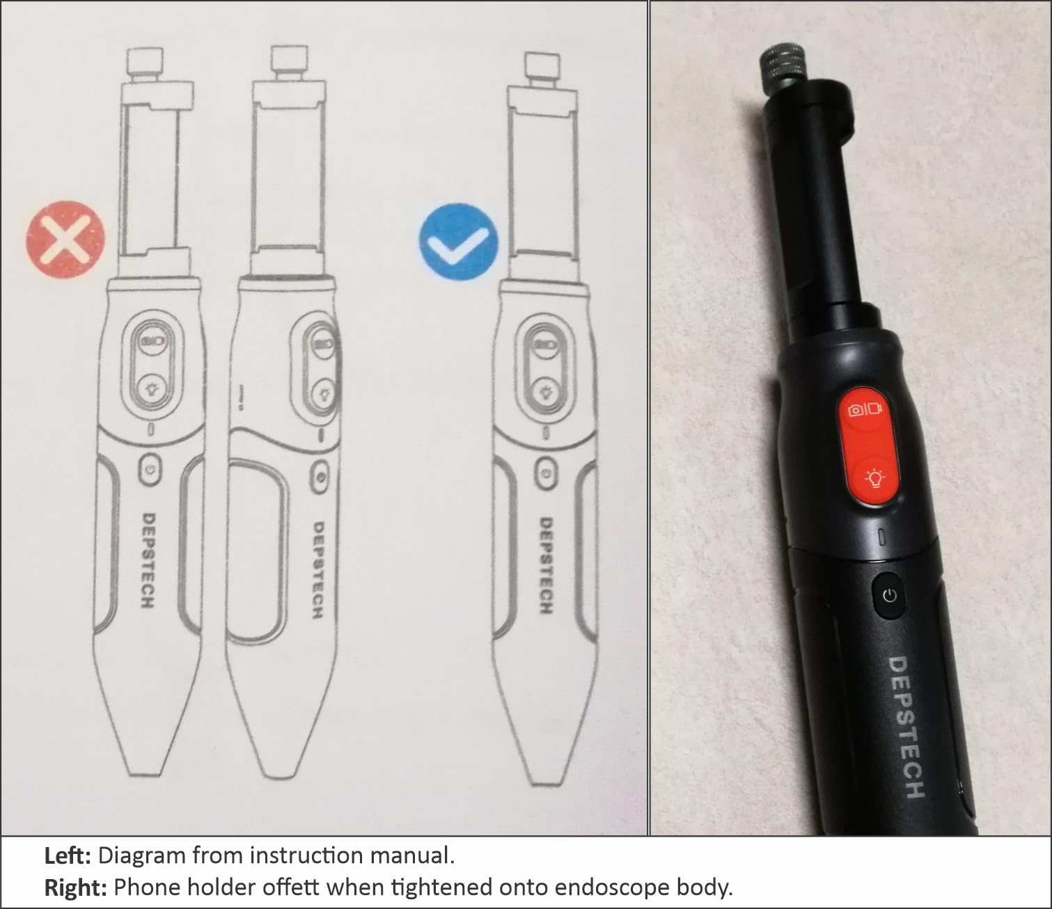 DEPSTECH 2K Endoscope Camera with Light, Dual Lens 2560P Phone Borescope | Inspection Scope for iPhone Android, Semi-Rigid Snake Cable, 9LEDs, IP67 Waterproof, for Automotive, HVAC, Plumbing, Mechanic customer photo 1
