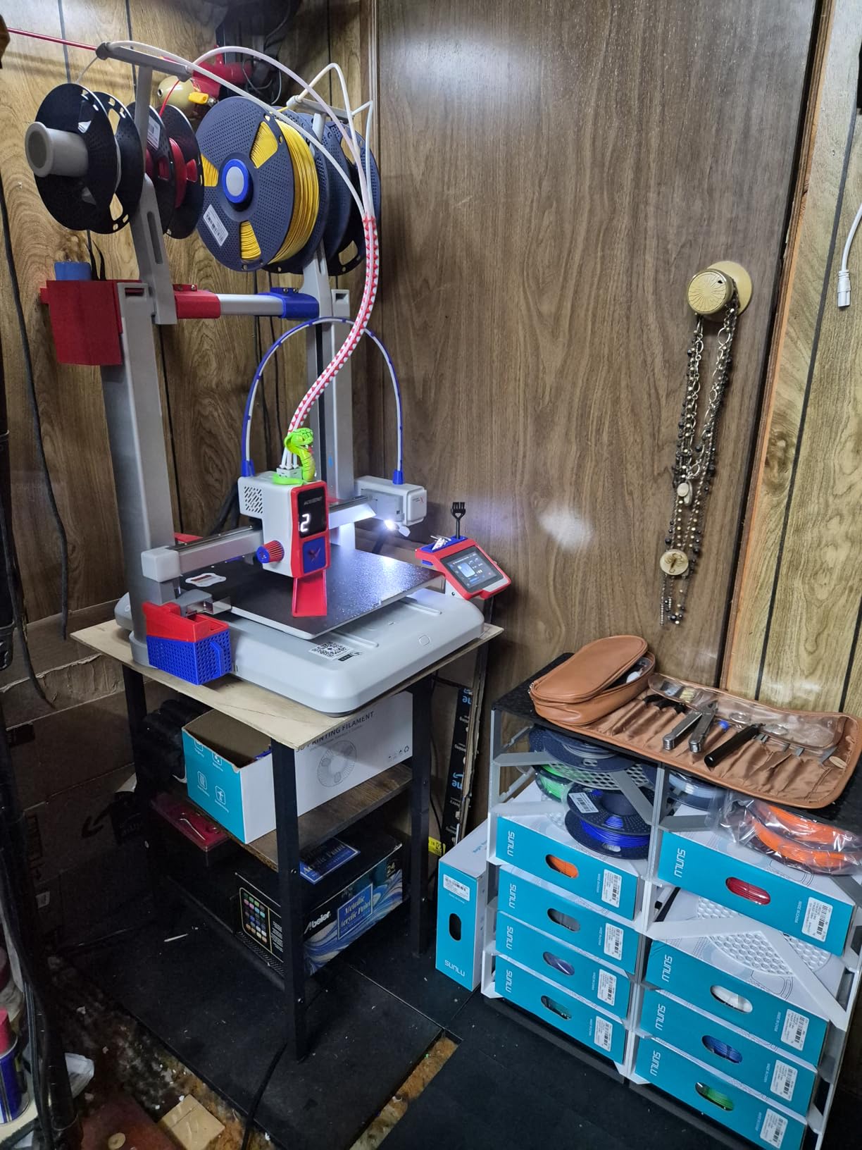 Anycubic Kobra X Multicolor 3D Printer, Easy One-Click Printing | 2X Faster, 600mm/s High Speed 3D Printers for Beginners & Kids, 4-Color Built-in, 260x260x260mm, Easy to Use FDM 3D Printer customer photo 1