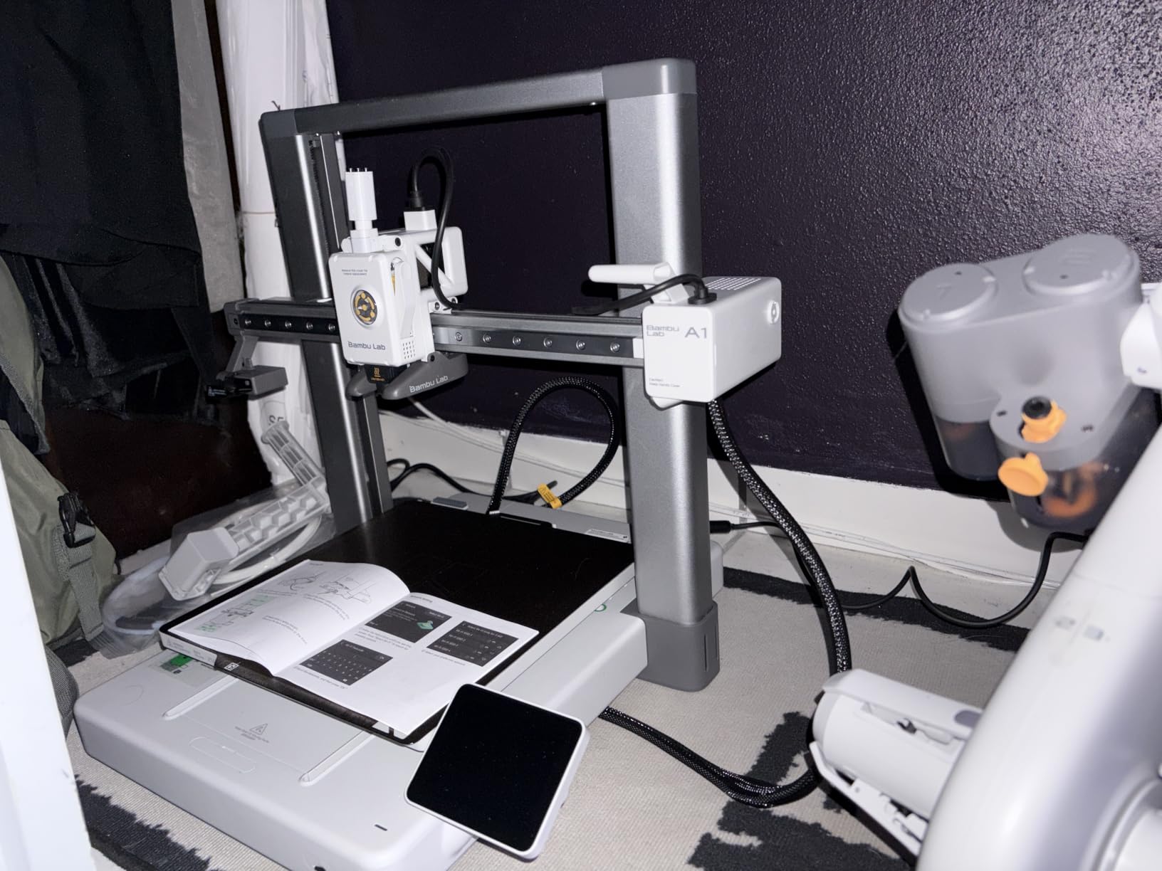 Bambu Lab A1 Combo + LED Lamp Kit, Multi-Color 3D Printing (with AMS lite) | Beginner-Friendly Ecosystem with MakerWorld Model Library, Multi-Color 3D Printing, High Speed & Precision, Ready to Use, Quiet customer photo 1